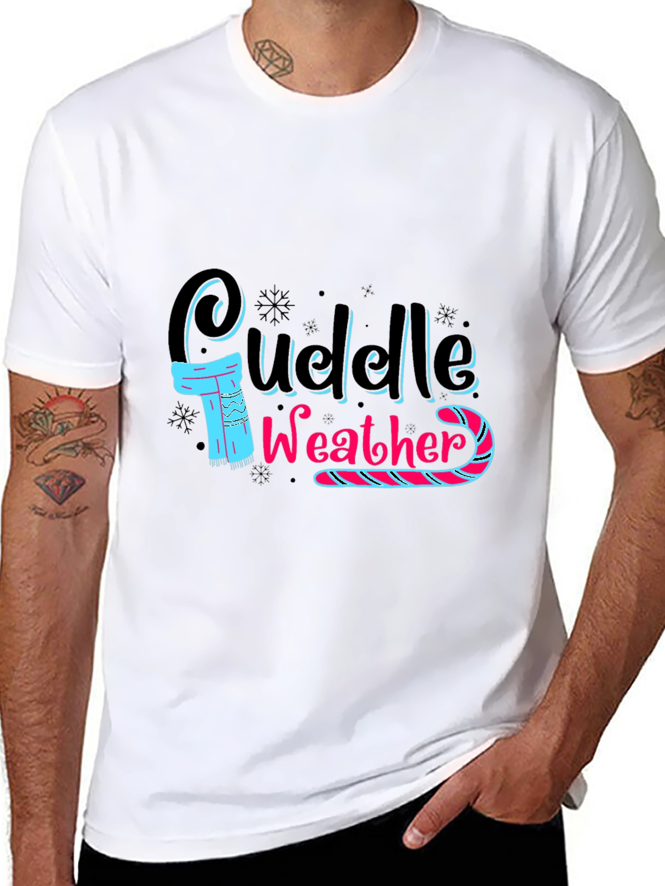 Cuddle Weather Black T-Shirt
