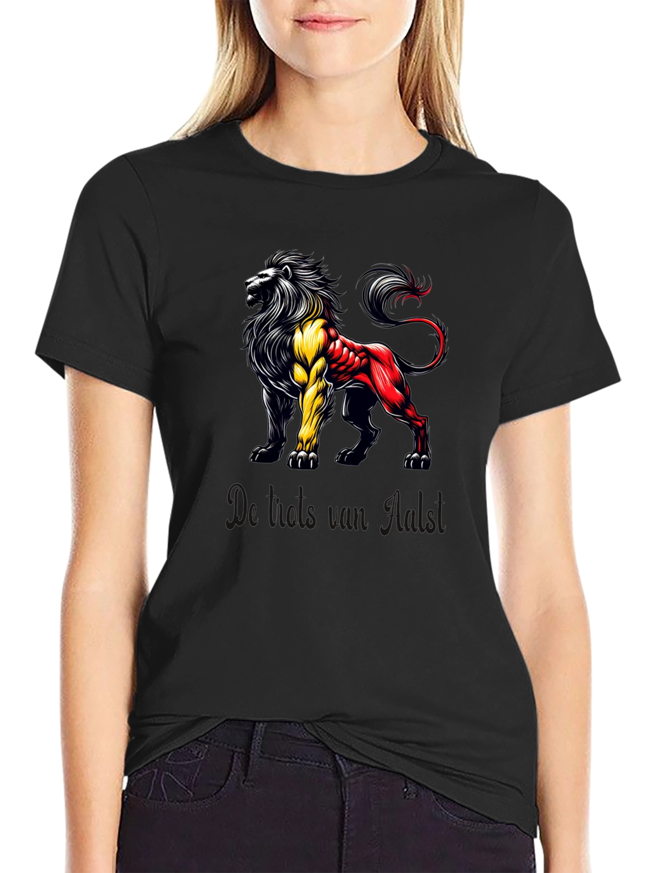 Belgian Lion Graphic T-Shirt - Black