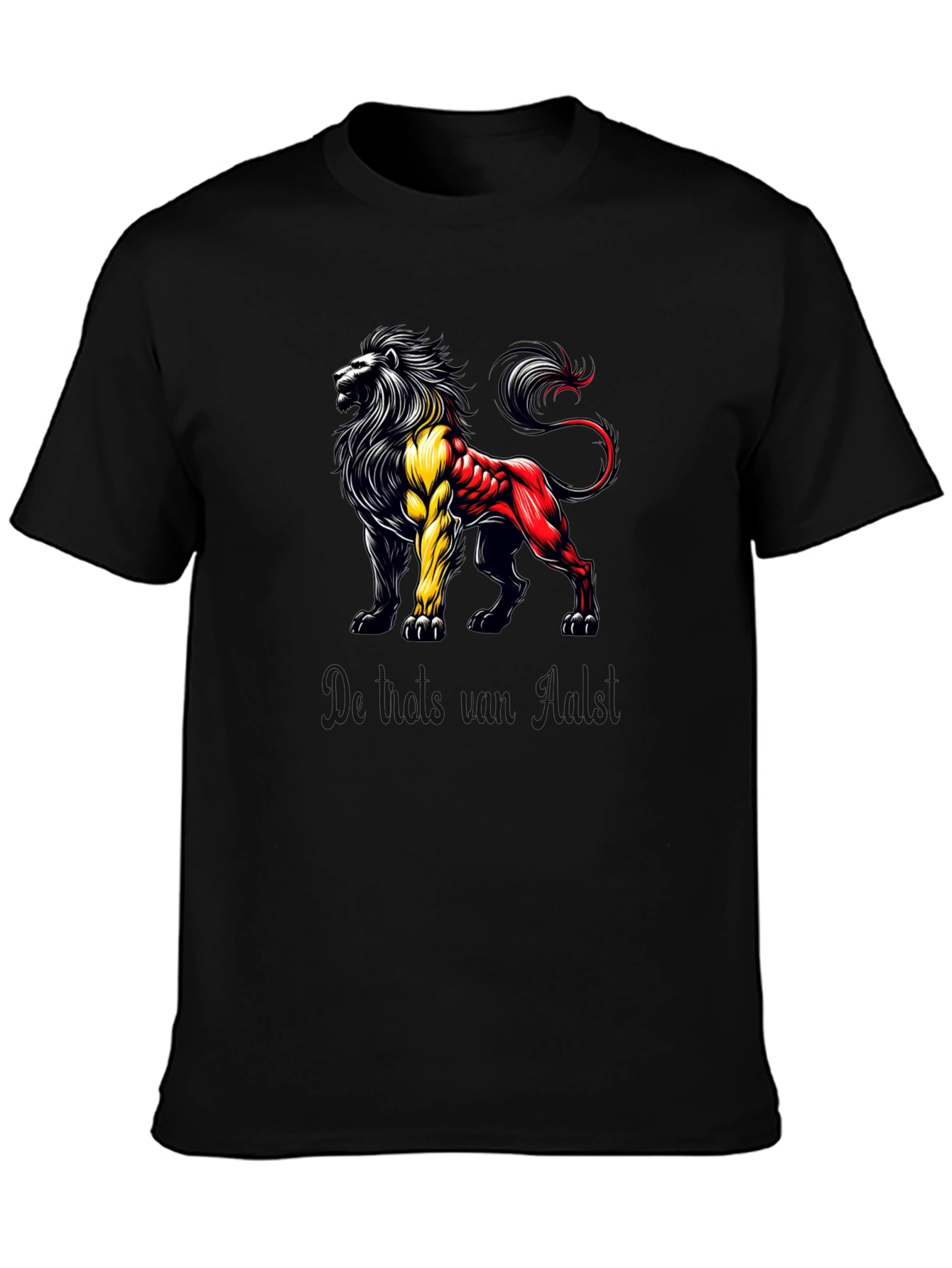 Belgian Lion Graphic T-Shirt - Black