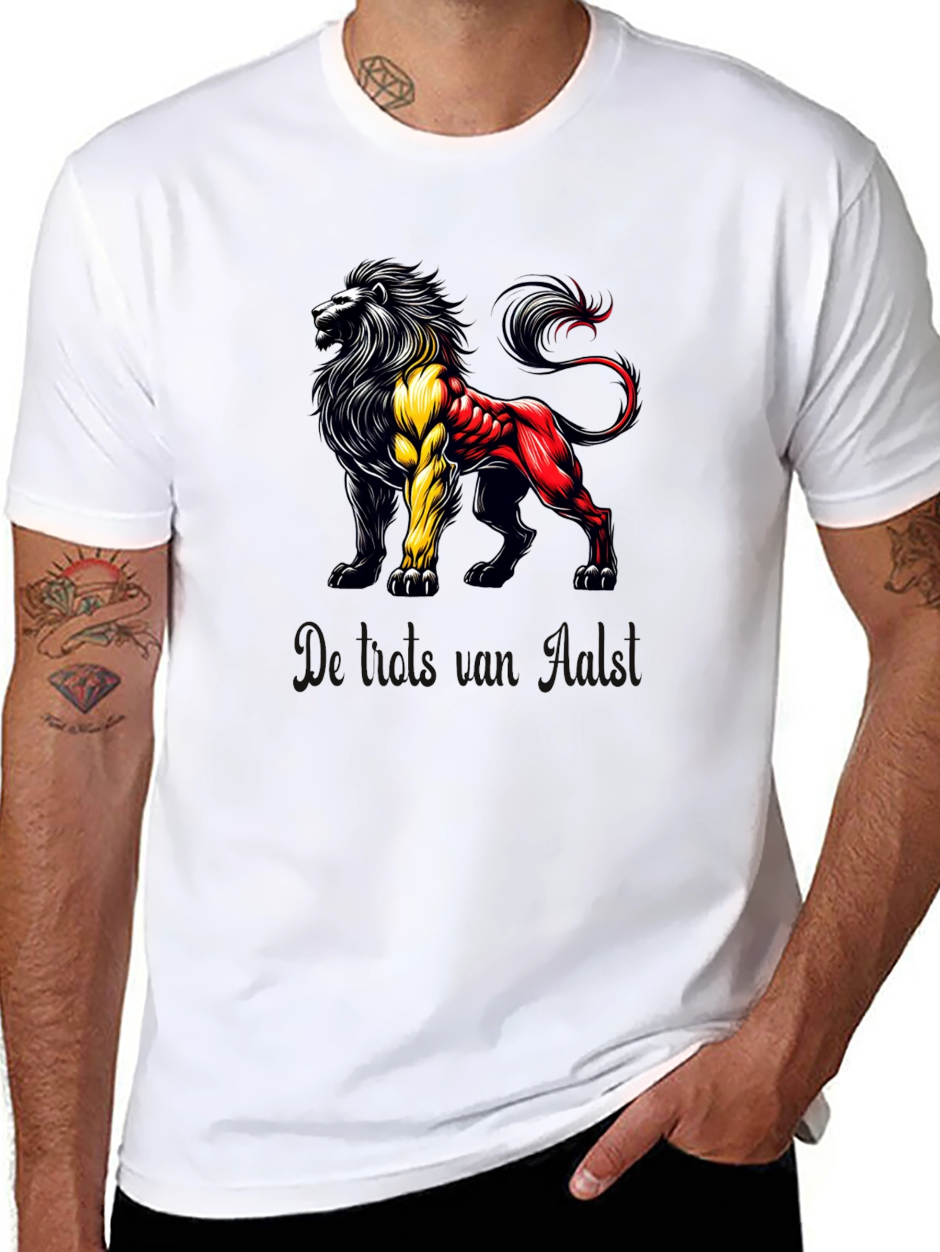 Belgian Lion Graphic T-Shirt - Black