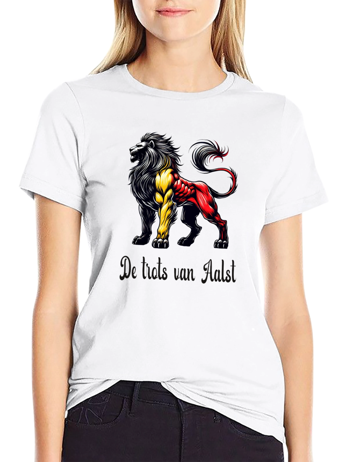 Belgian Lion Graphic T-Shirt - Black