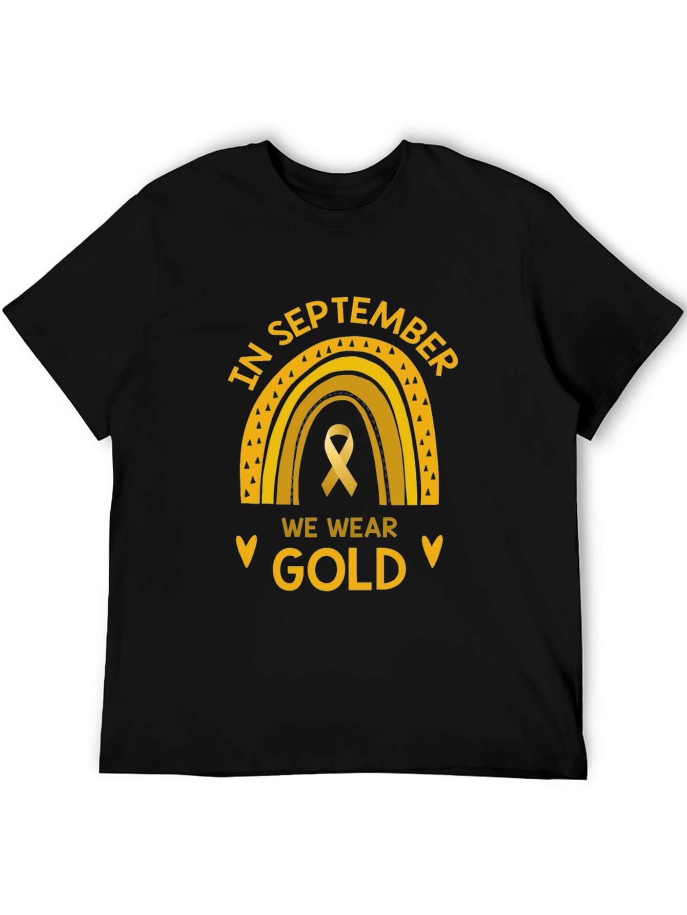 In September We Wear Gold Childhood Cancer Awareness T-Shirt