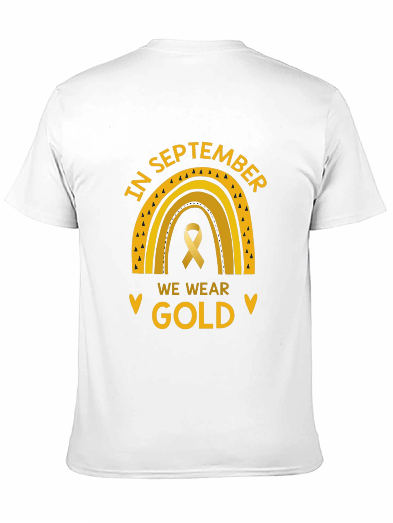 In September We Wear Gold Childhood Cancer Awareness T-Shirt