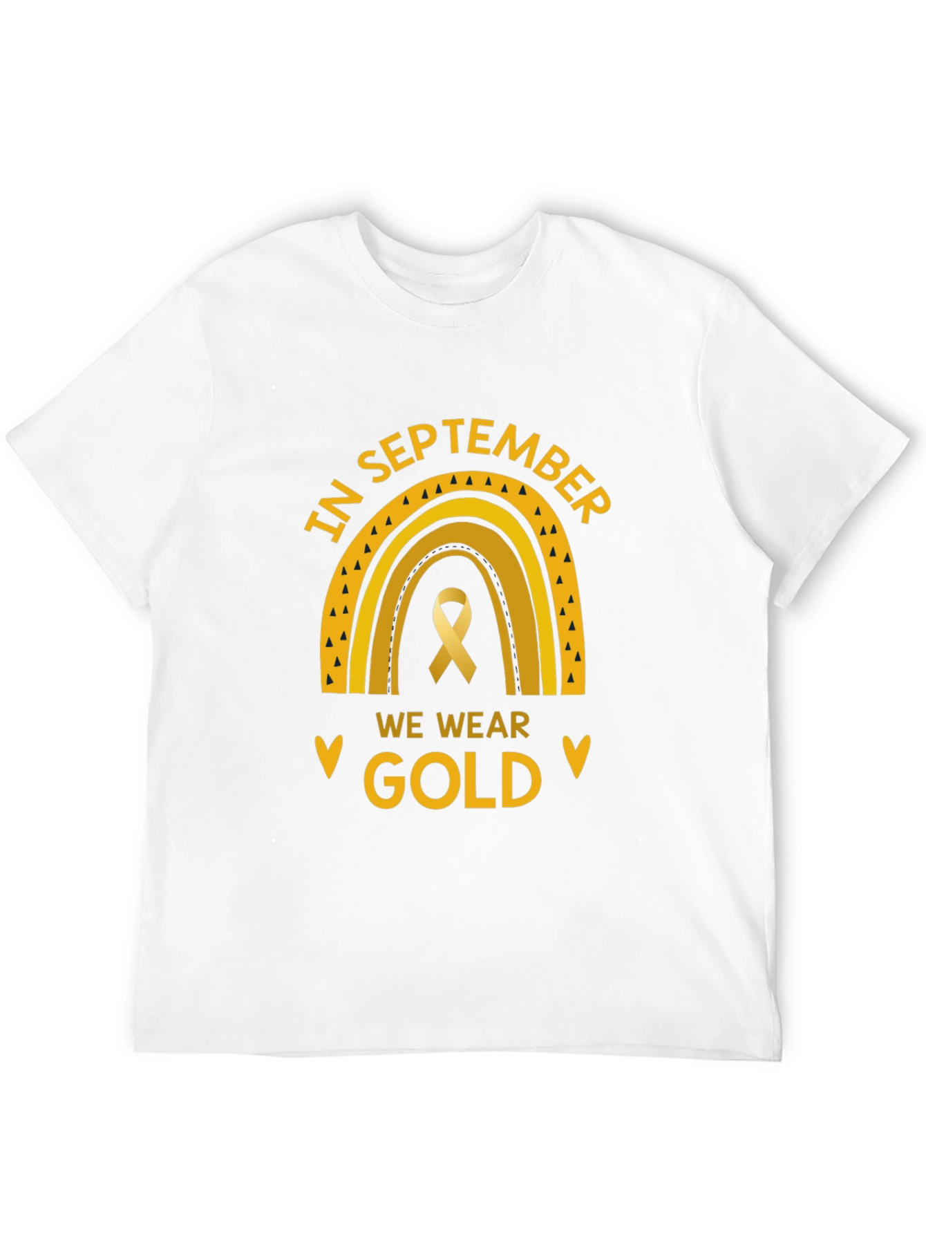 In September We Wear Gold Childhood Cancer Awareness T-Shirt