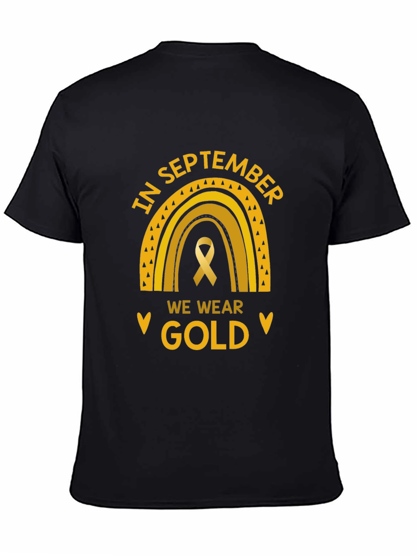 In September We Wear Gold Childhood Cancer Awareness T-Shirt