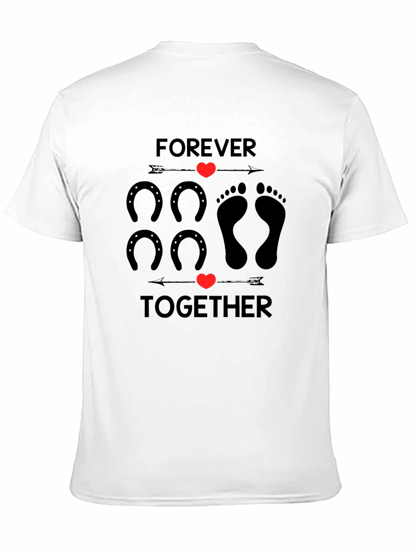 Forever Together Graphic Tee - Black Cotton Blend