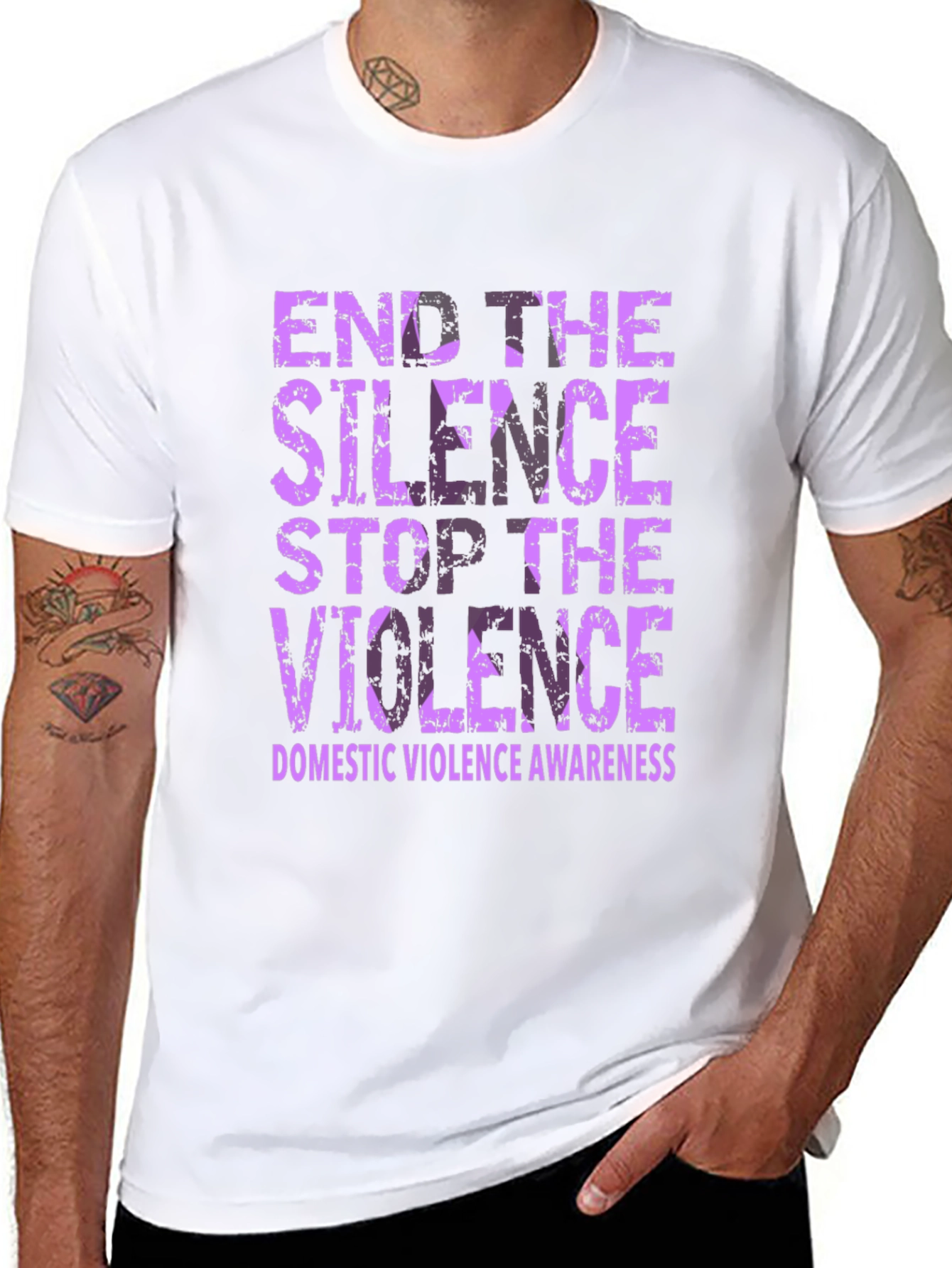 End The Silence Domestic Violence Awareness T-Shirt