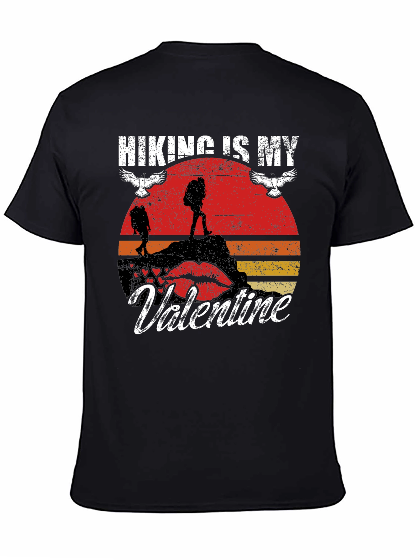 Hiking Is My Valentine Graphic Tee