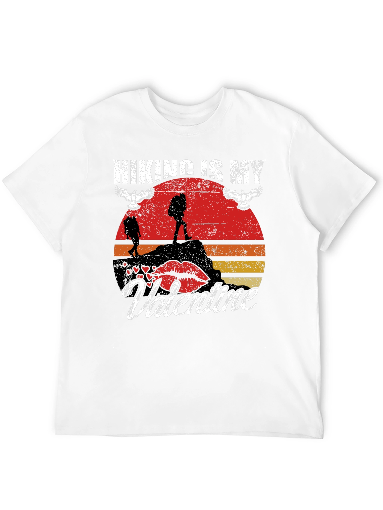 Hiking Is My Valentine Graphic Tee