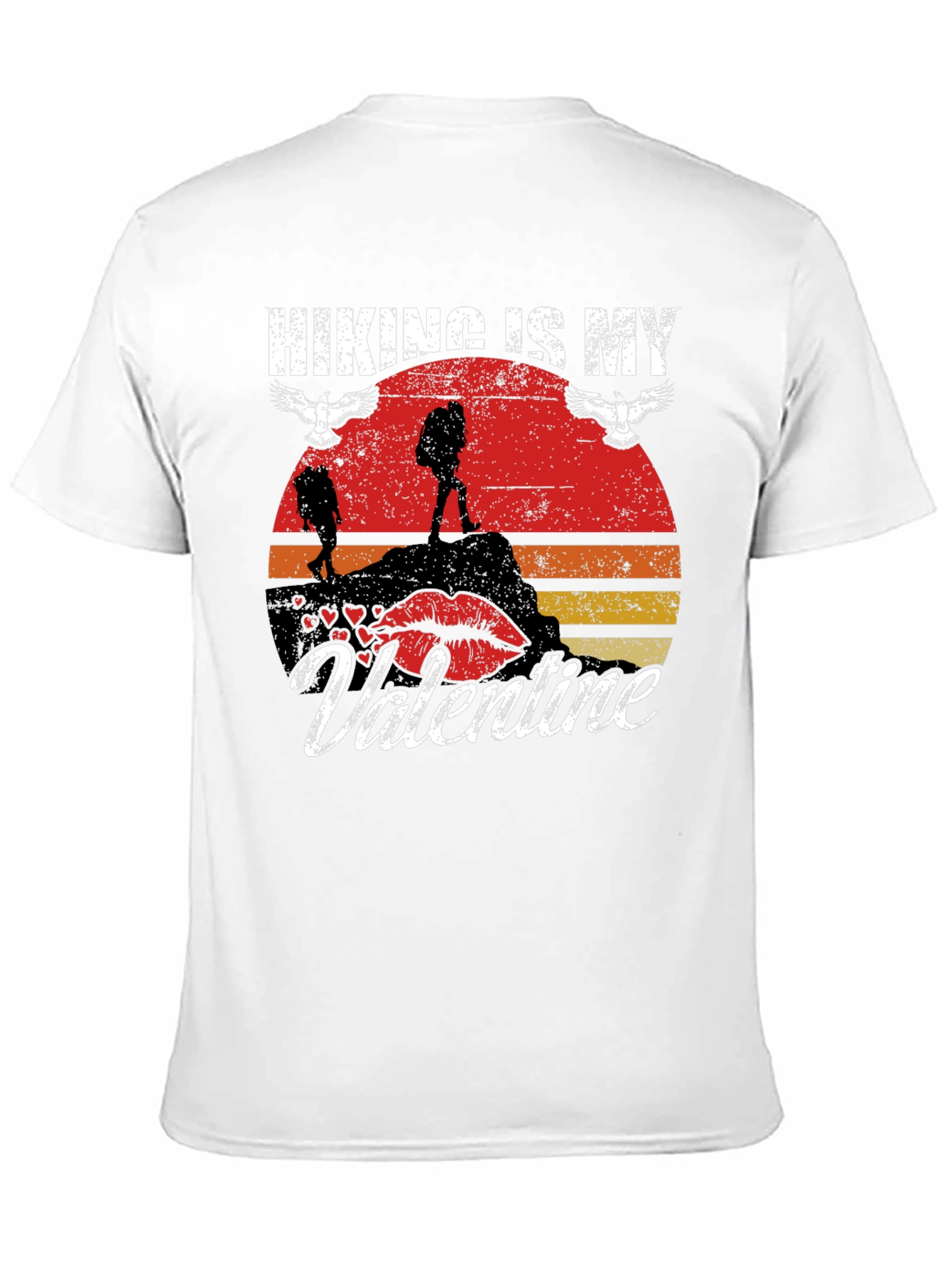 Hiking Is My Valentine Graphic Tee