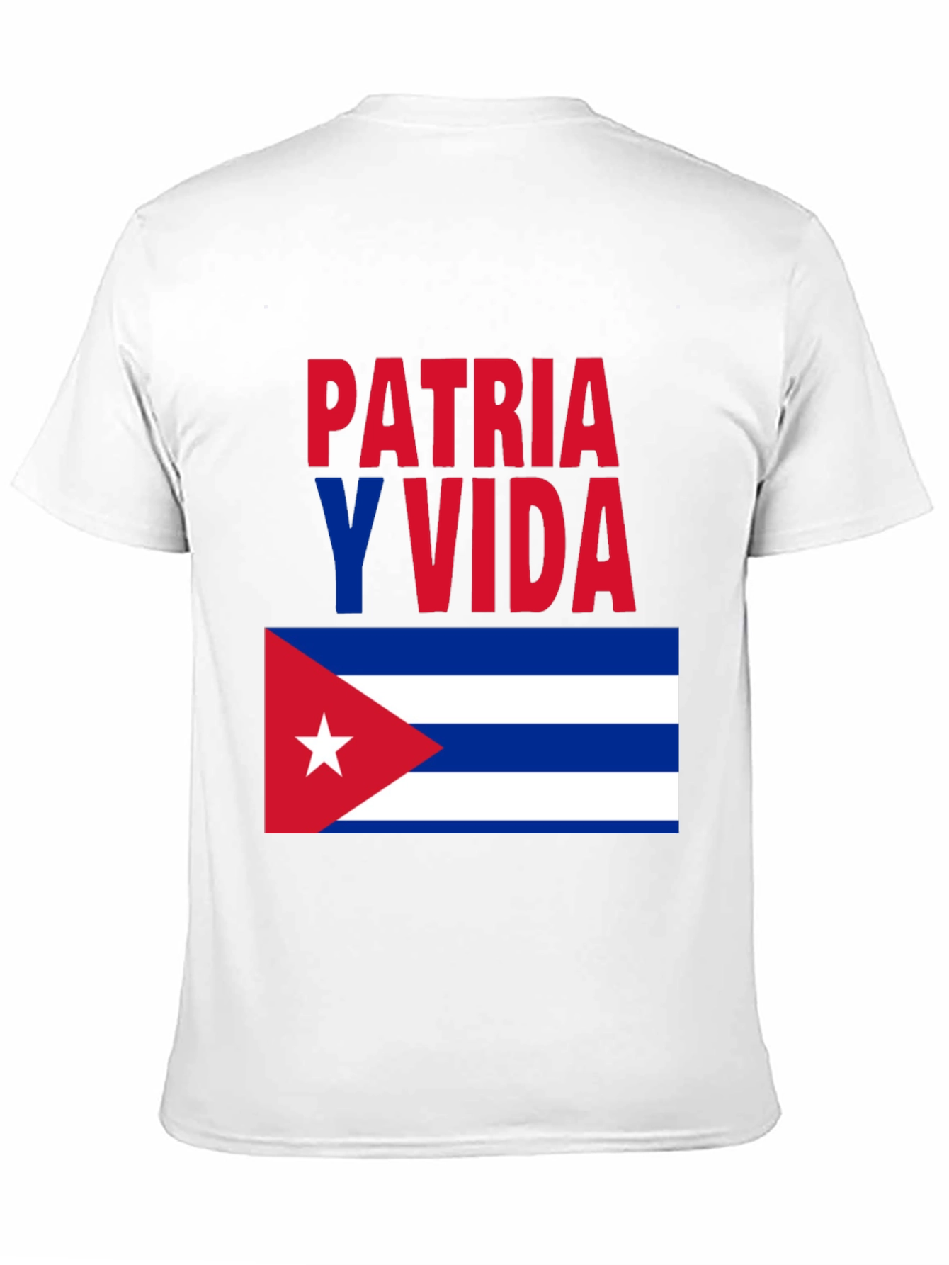 Patria Y Vida Cuban Flag Graphic Tee