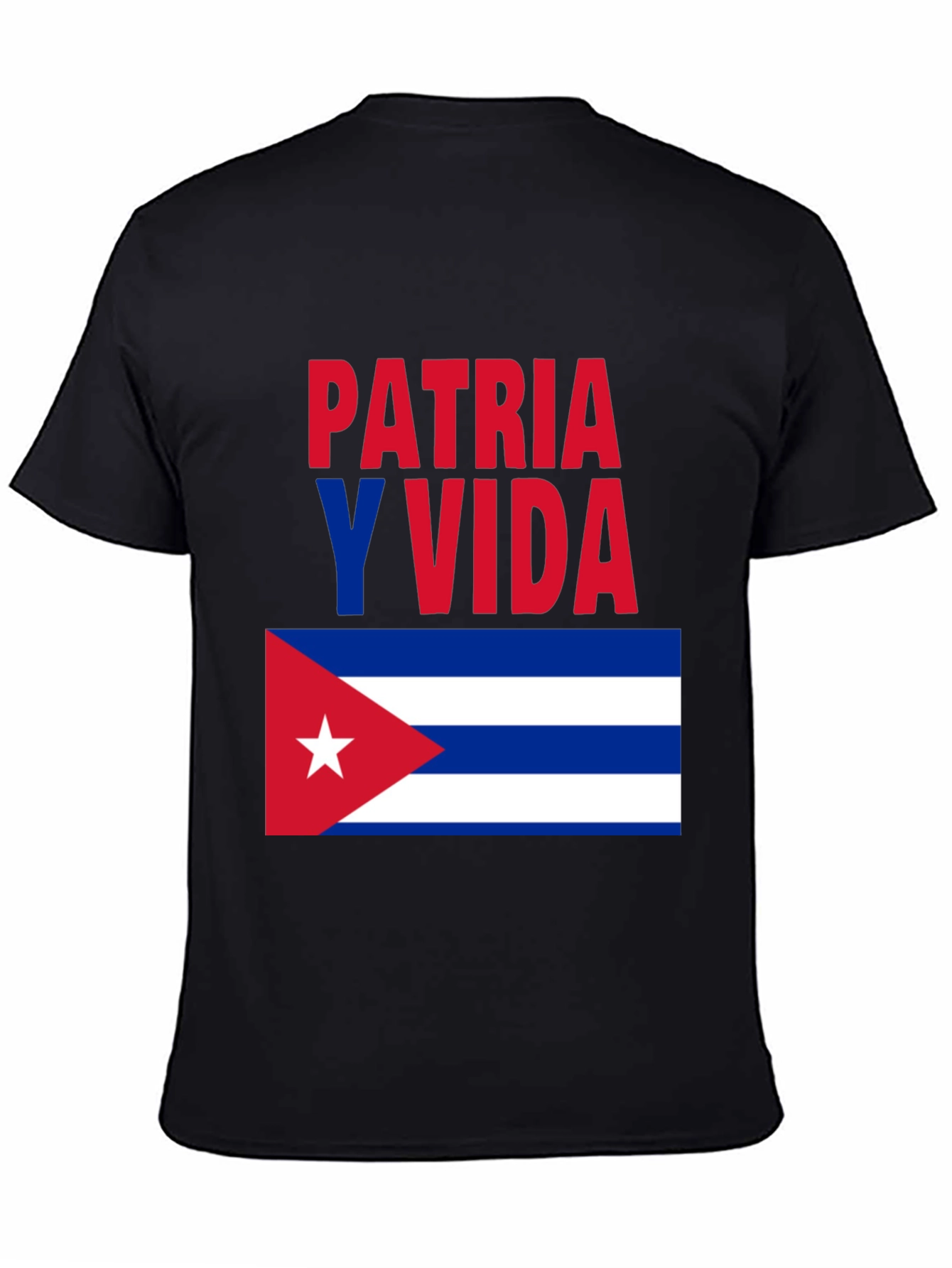 Patria Y Vida Cuban Flag Graphic Tee