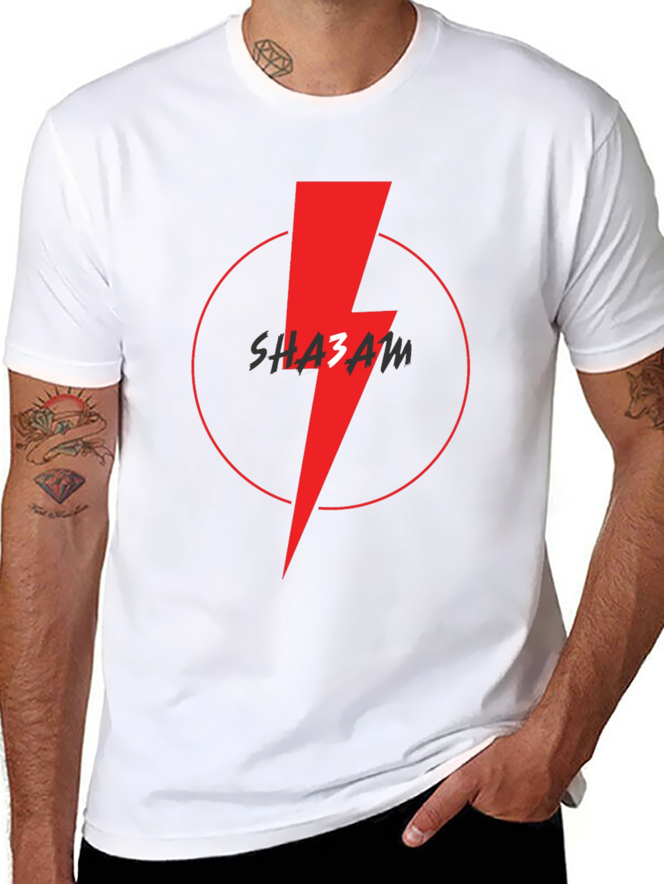 SHAZAM Lightning Bolt Graphic T-Shirt