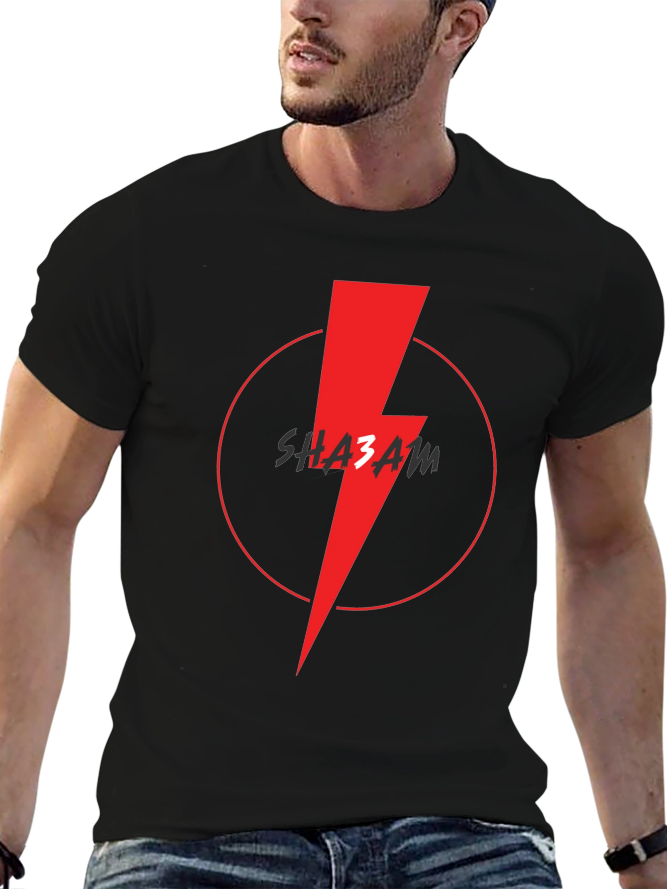 SHAZAM Lightning Bolt Graphic T-Shirt