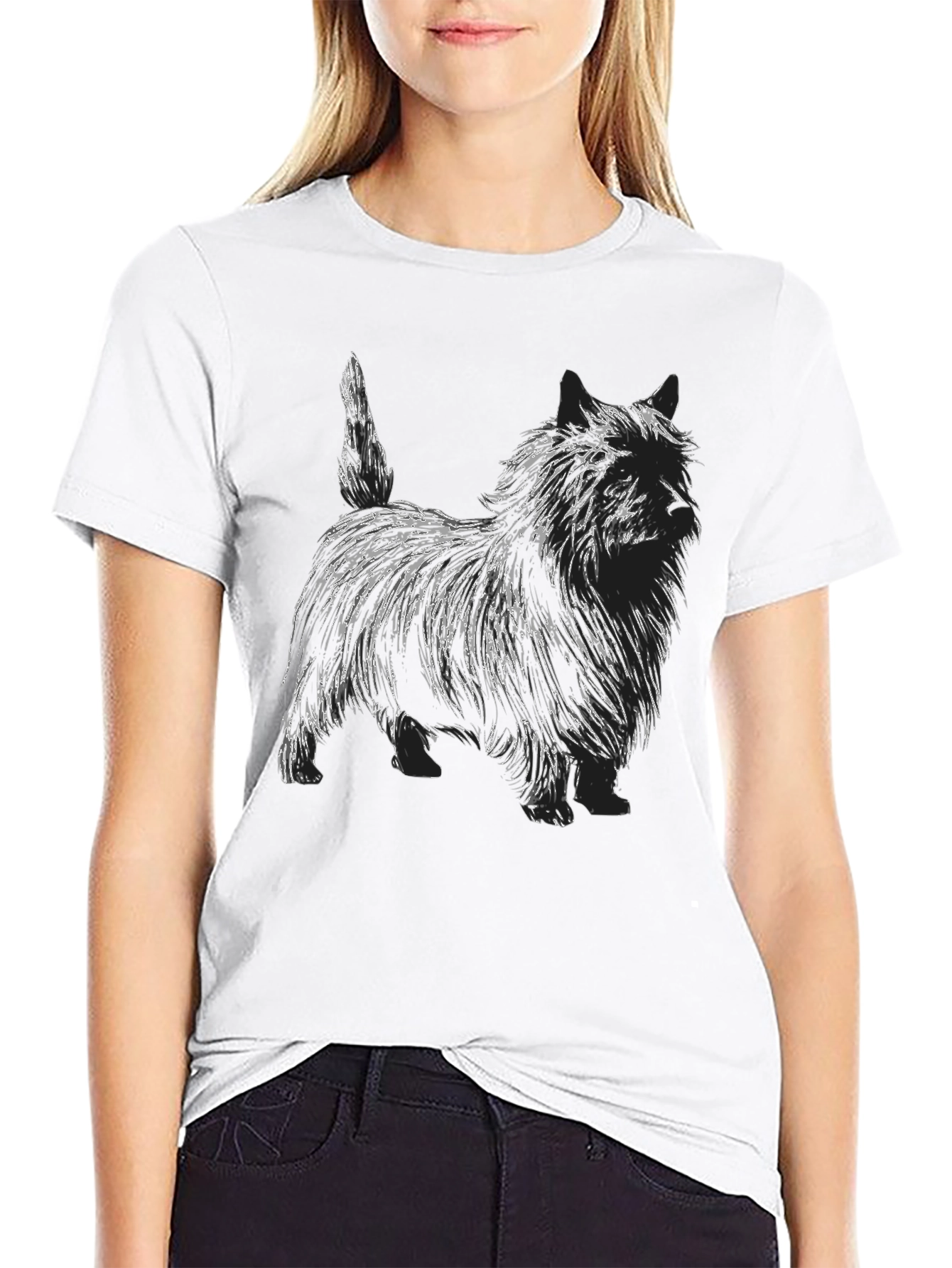 Dog Sketch Graphic T-Shirt - Unisex