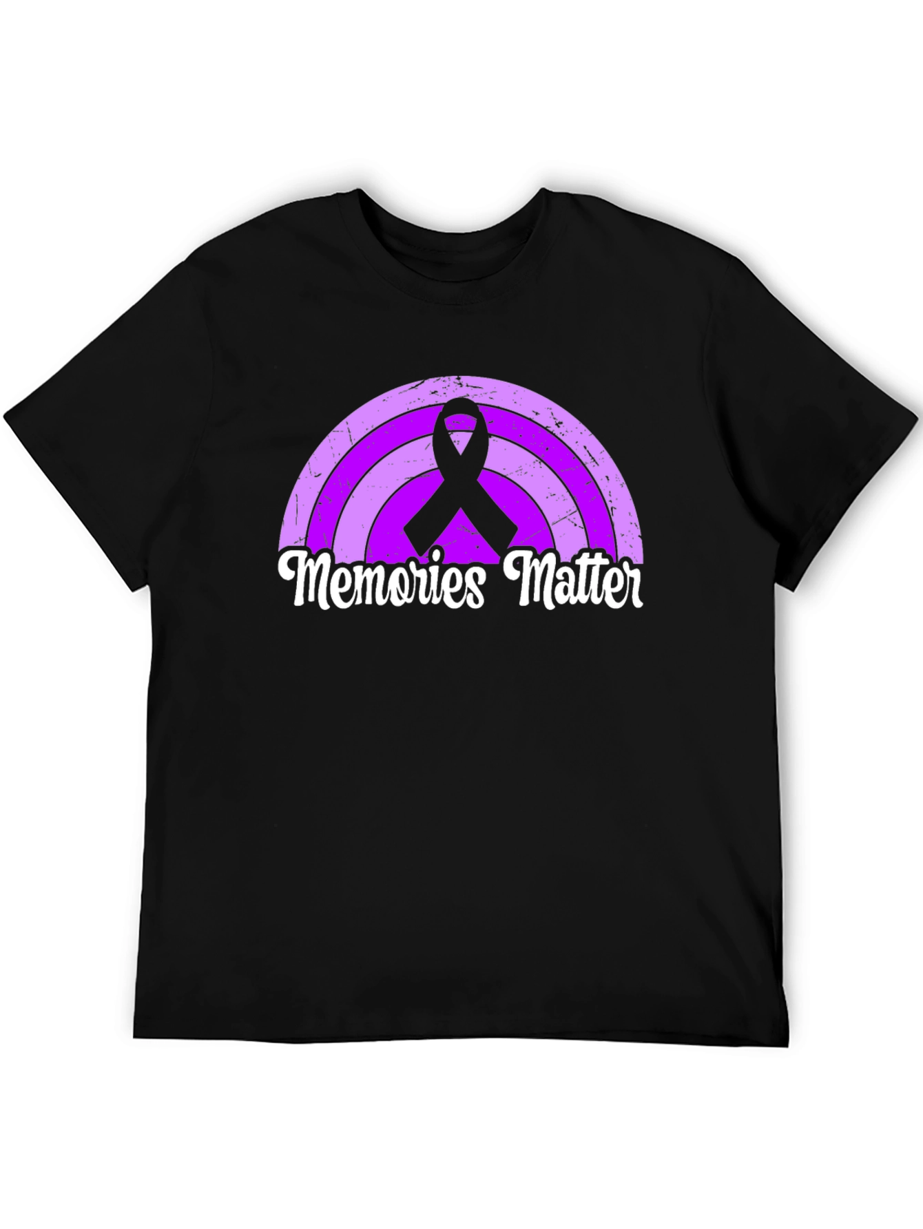 Memories Matter Rainbow Ribbon Graphic Tee