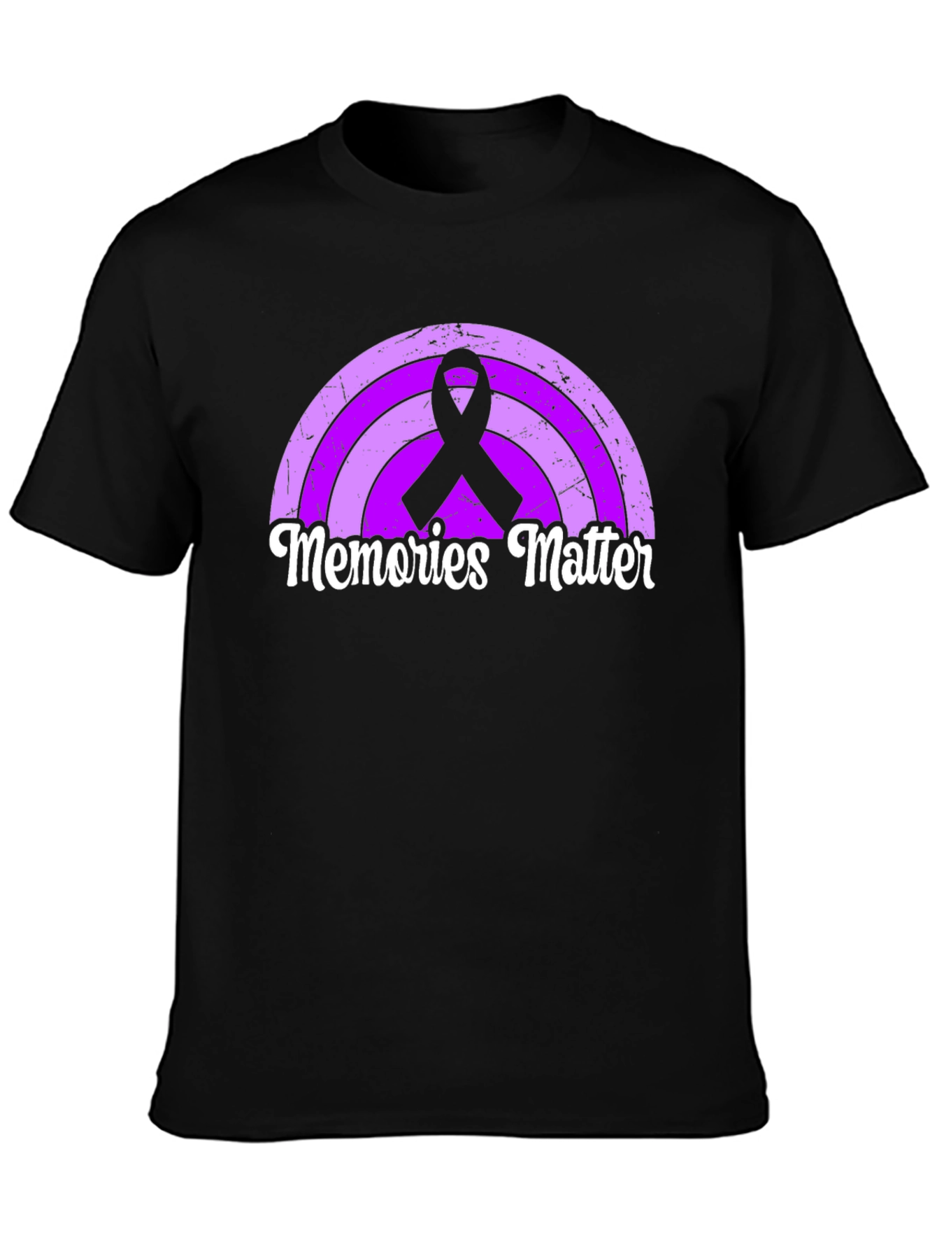 Memories Matter Rainbow Ribbon Graphic Tee