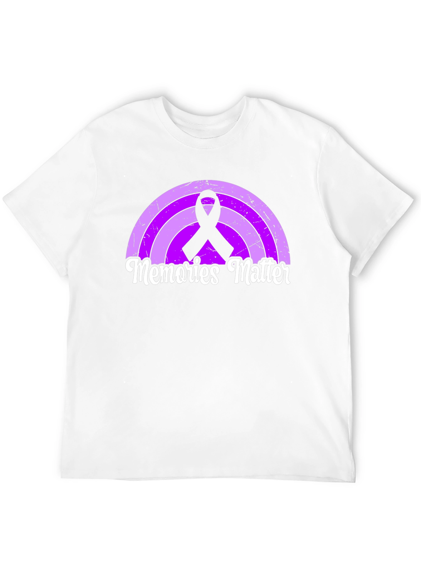 Memories Matter Rainbow Ribbon Graphic Tee