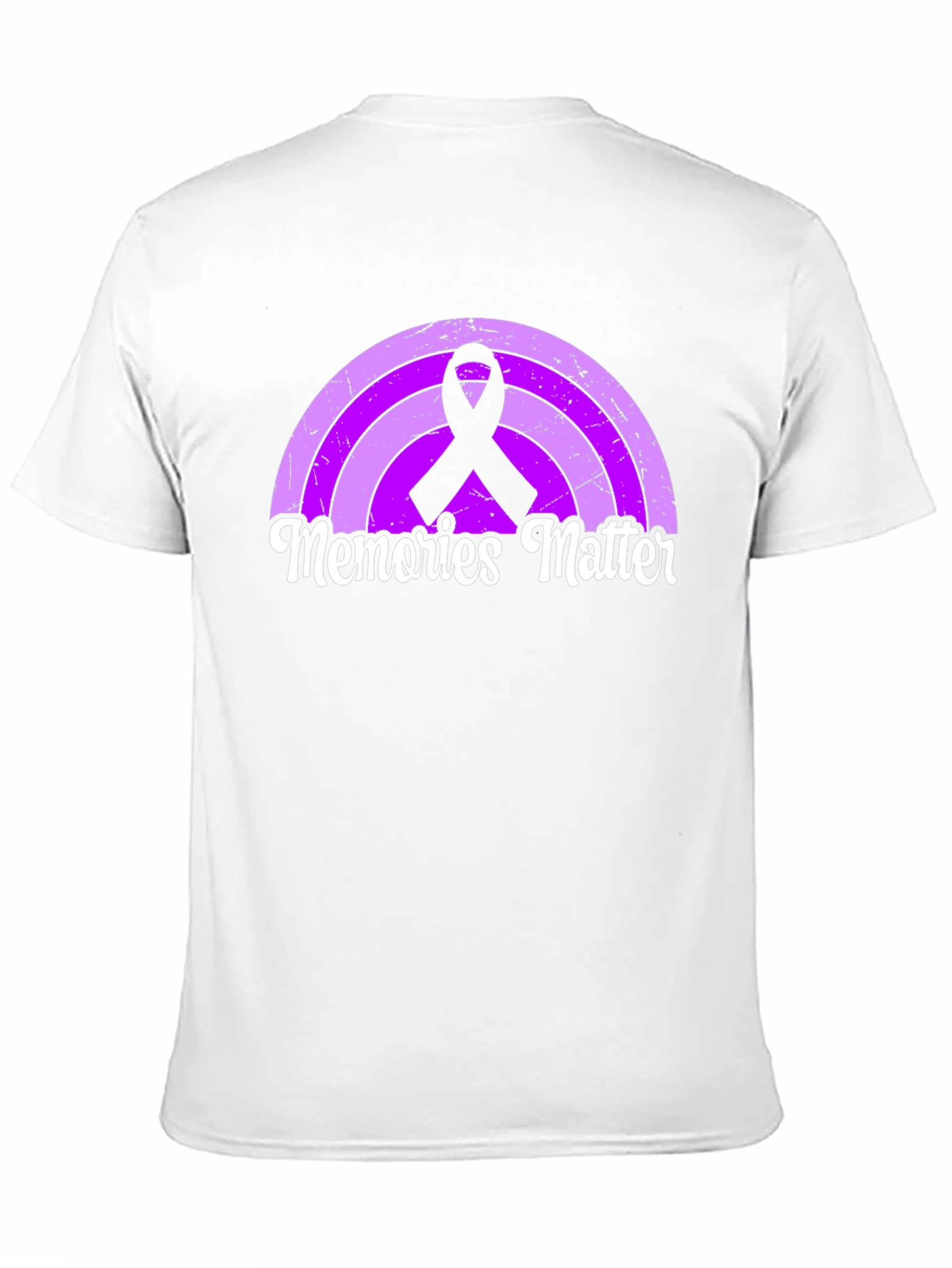 Memories Matter Rainbow Ribbon Graphic Tee