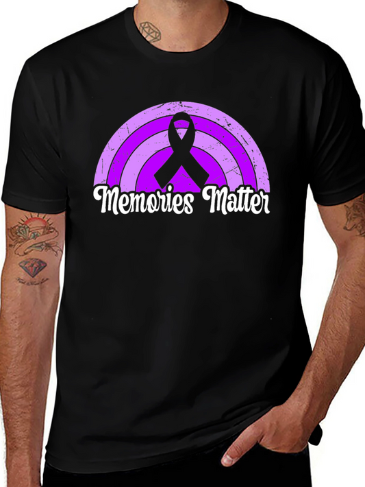 Memories Matter Rainbow Ribbon Graphic Tee