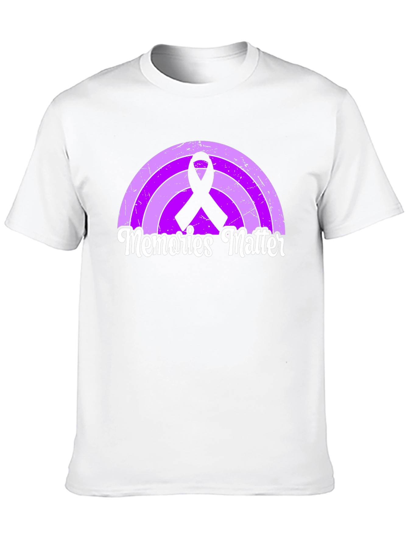 Memories Matter Rainbow Ribbon Graphic Tee