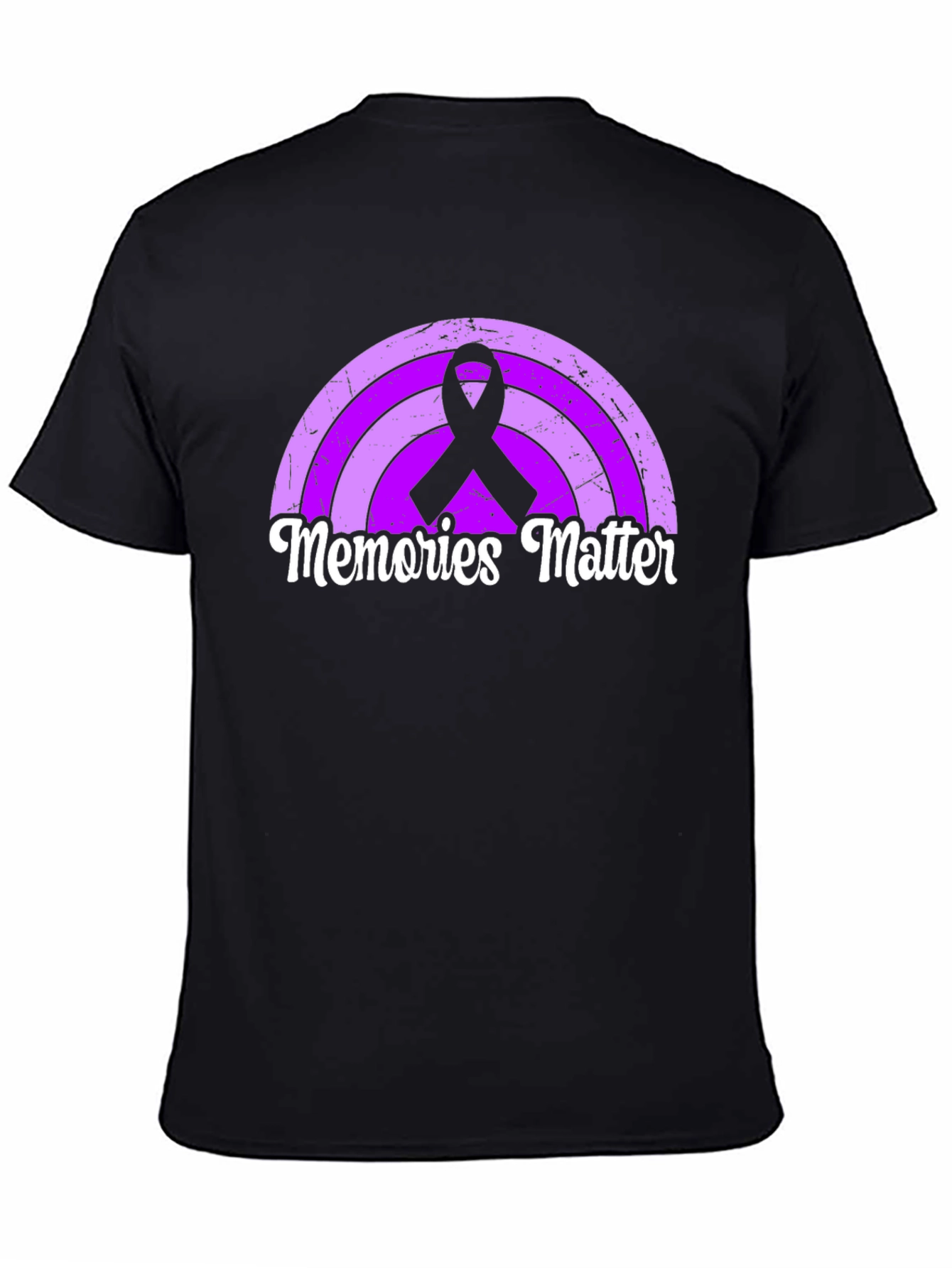 Memories Matter Rainbow Ribbon Graphic Tee