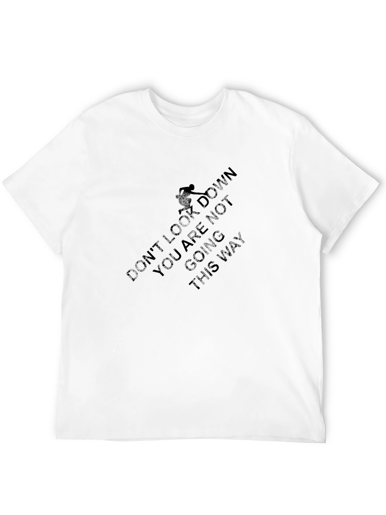 Dont Look Down Graphic Tee - Black