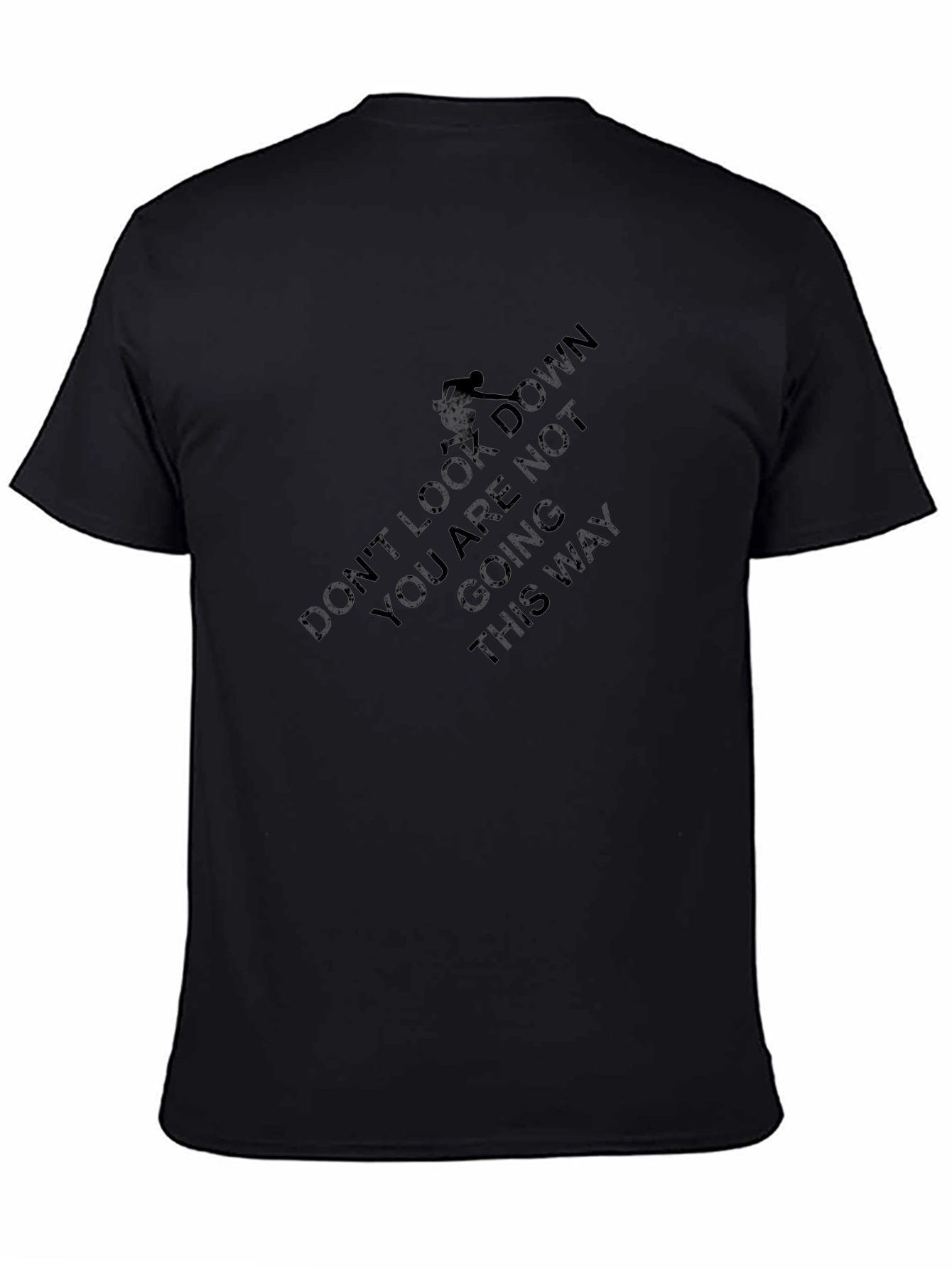 Dont Look Down Graphic Tee - Black