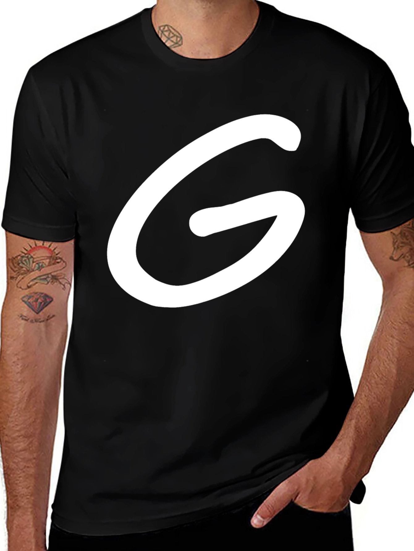 Bold G Graphic Tee - Classic Black