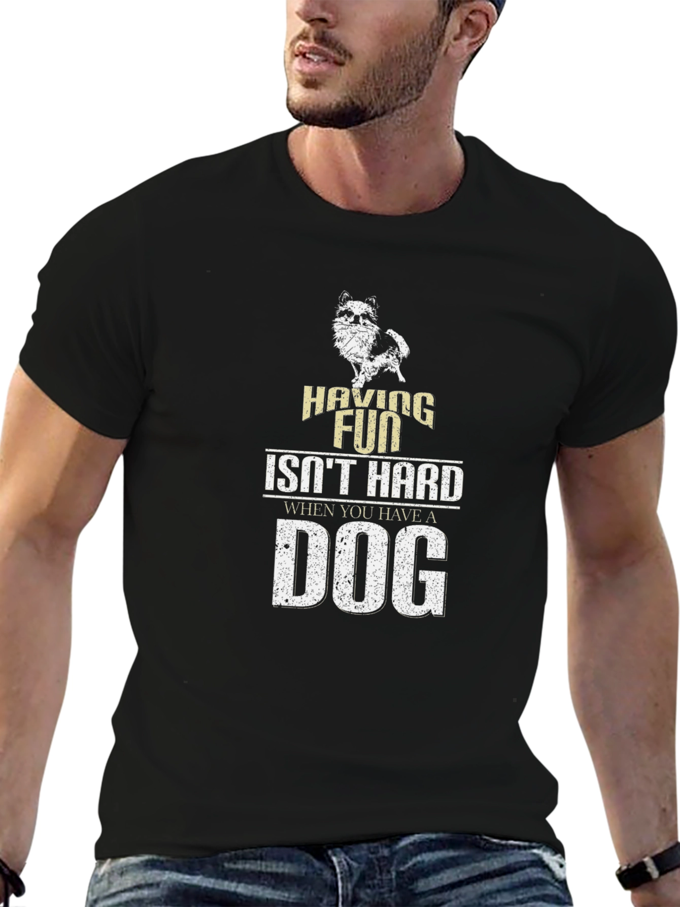 Having Fun Isnt Hard Dog T-Shirt