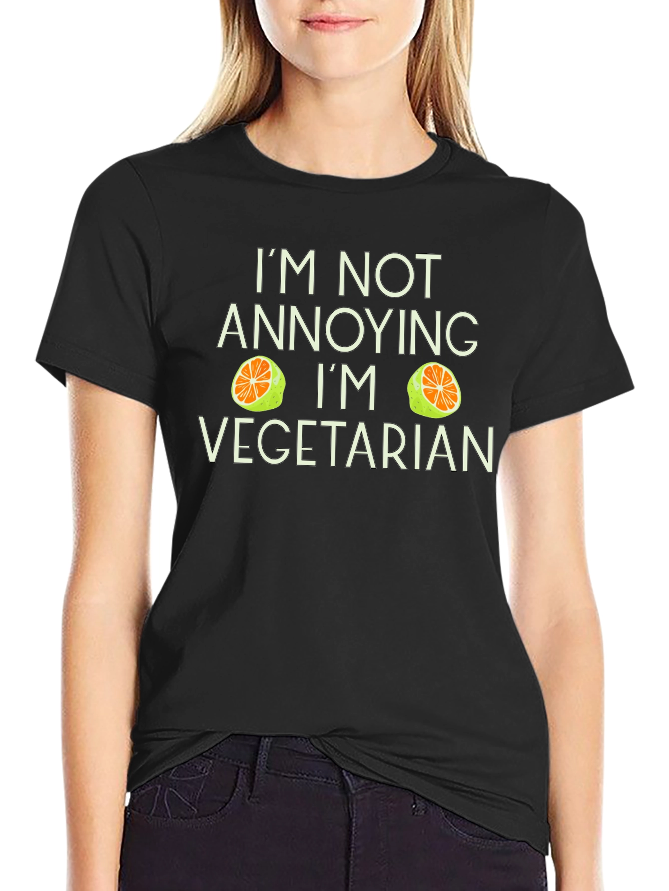 Funny Vegetarian T-Shirt - Im Not Annoying