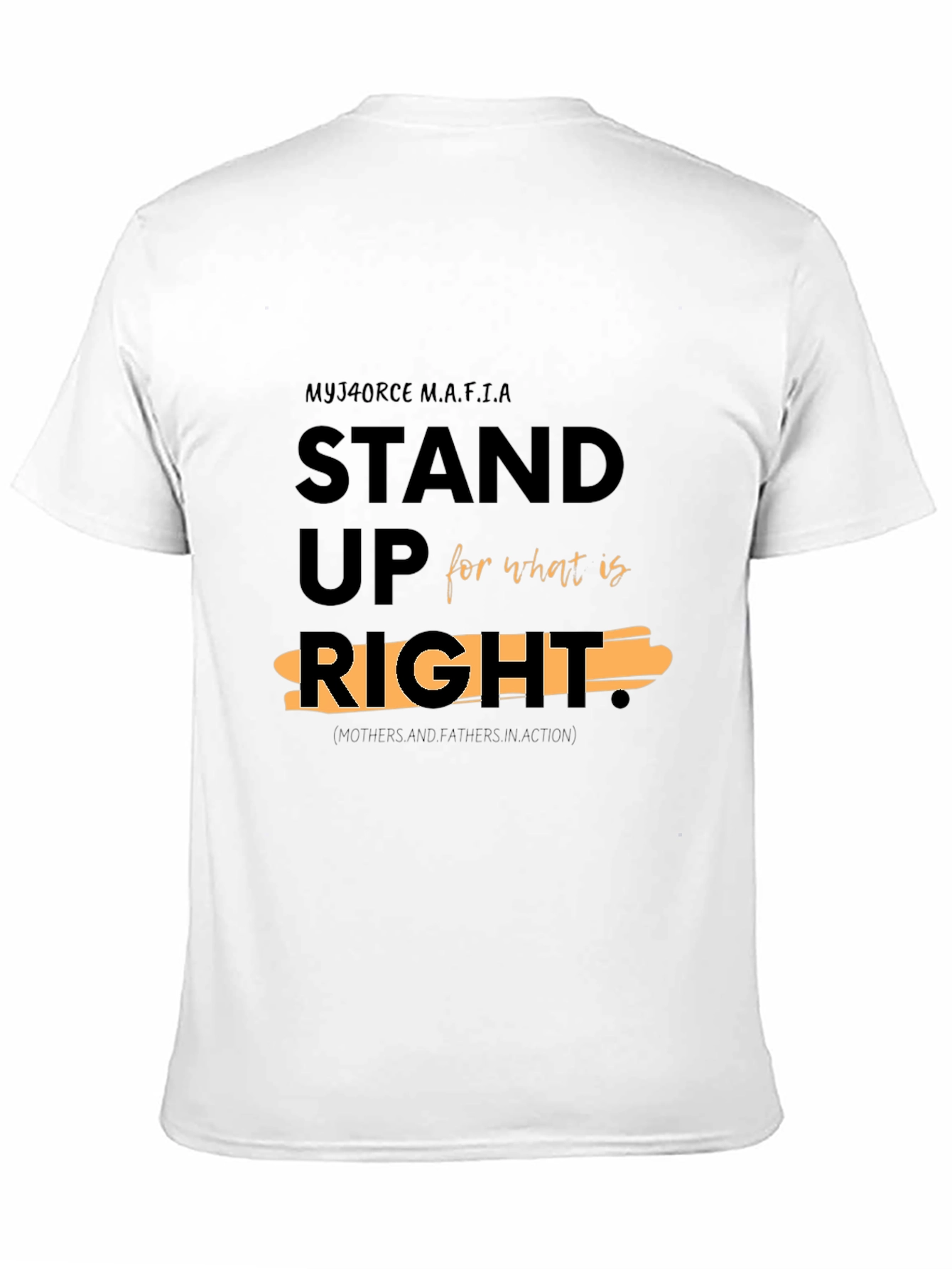 Stand Up For What Is Right Black T-Shirt