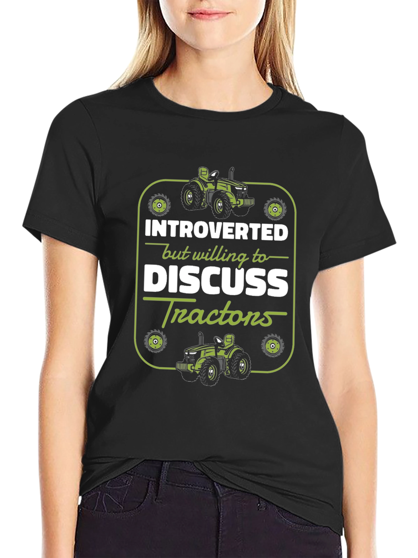 Introverted Tractor T-Shirt - Funny Farmer Gift