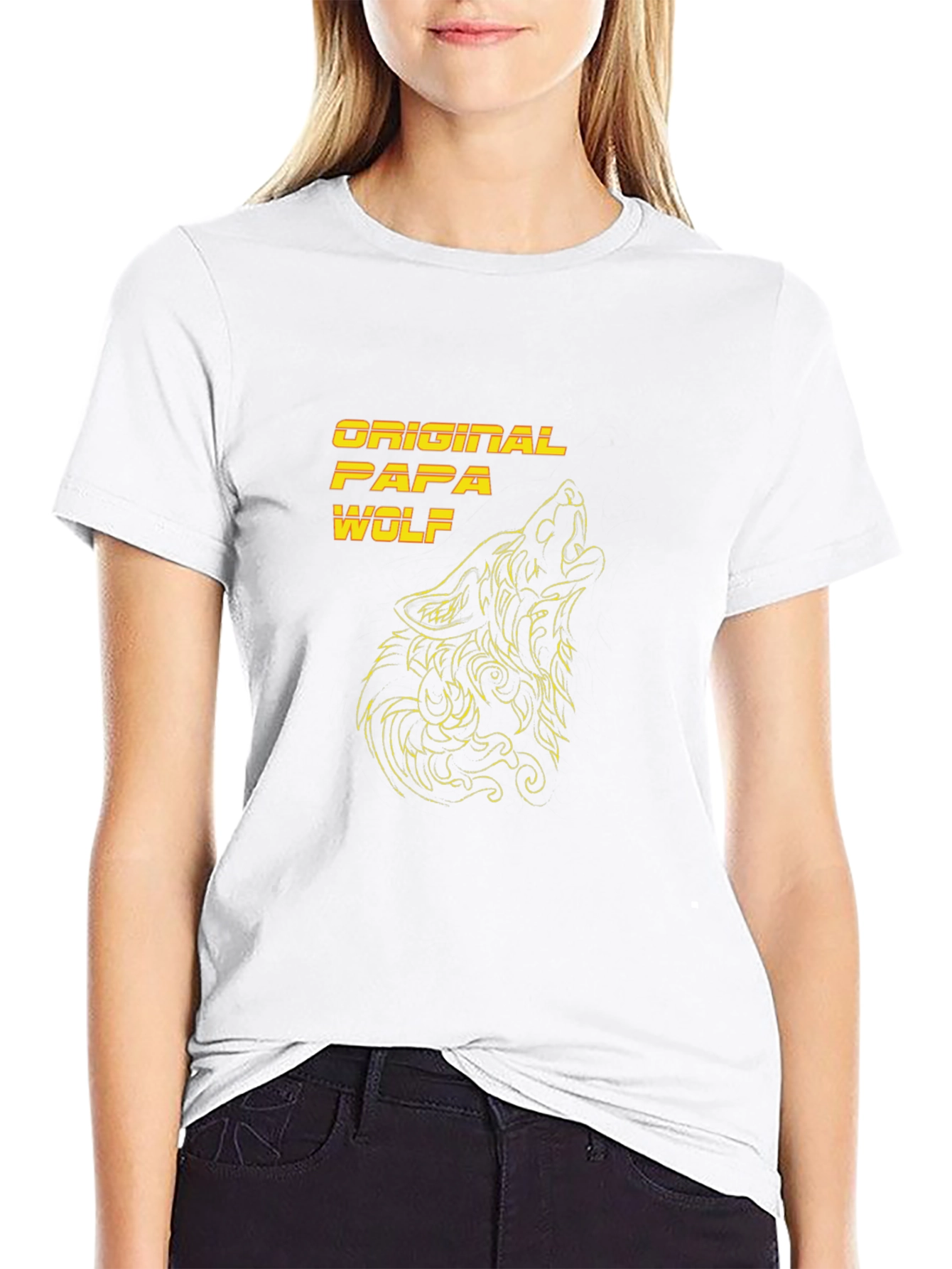 Original Papa Wolf Black T-Shirt