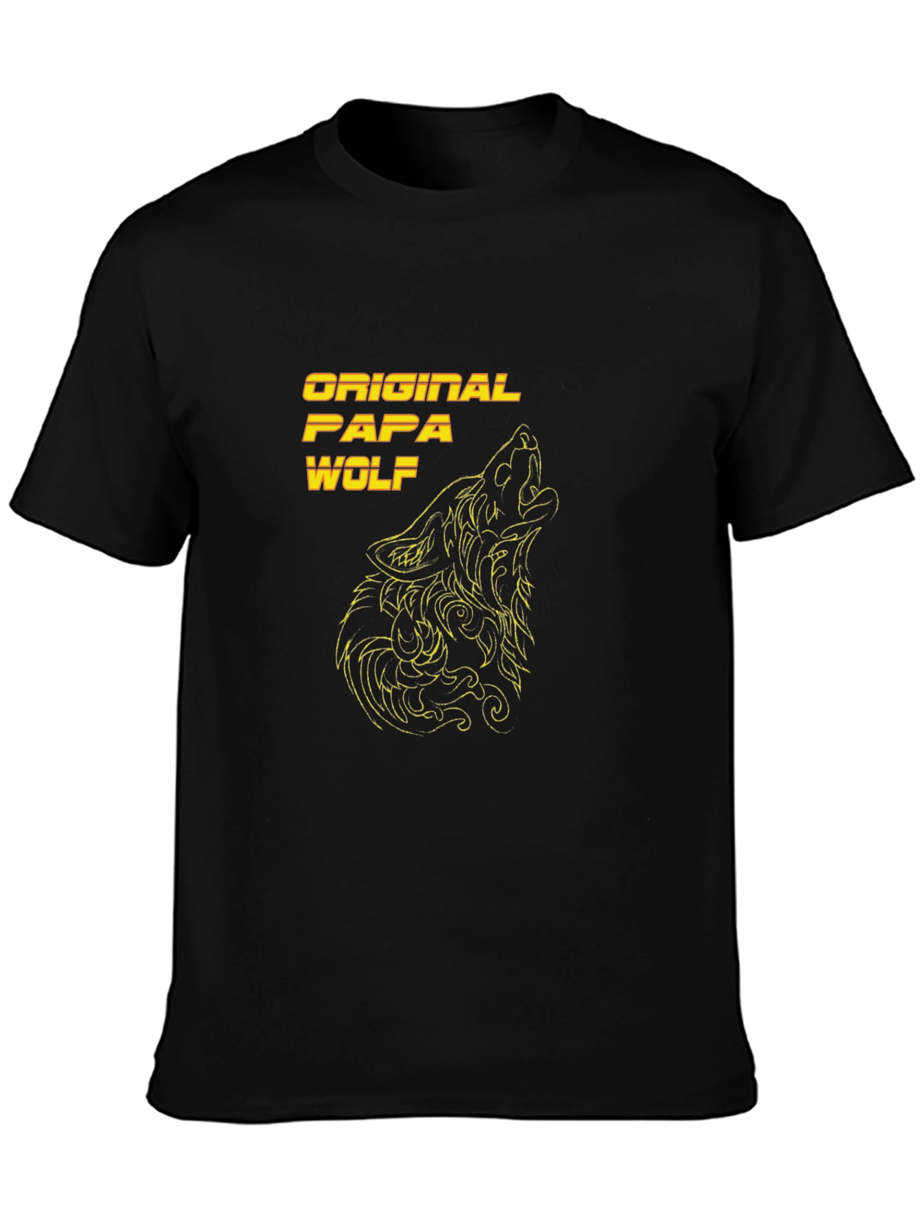 Original Papa Wolf Black T-Shirt