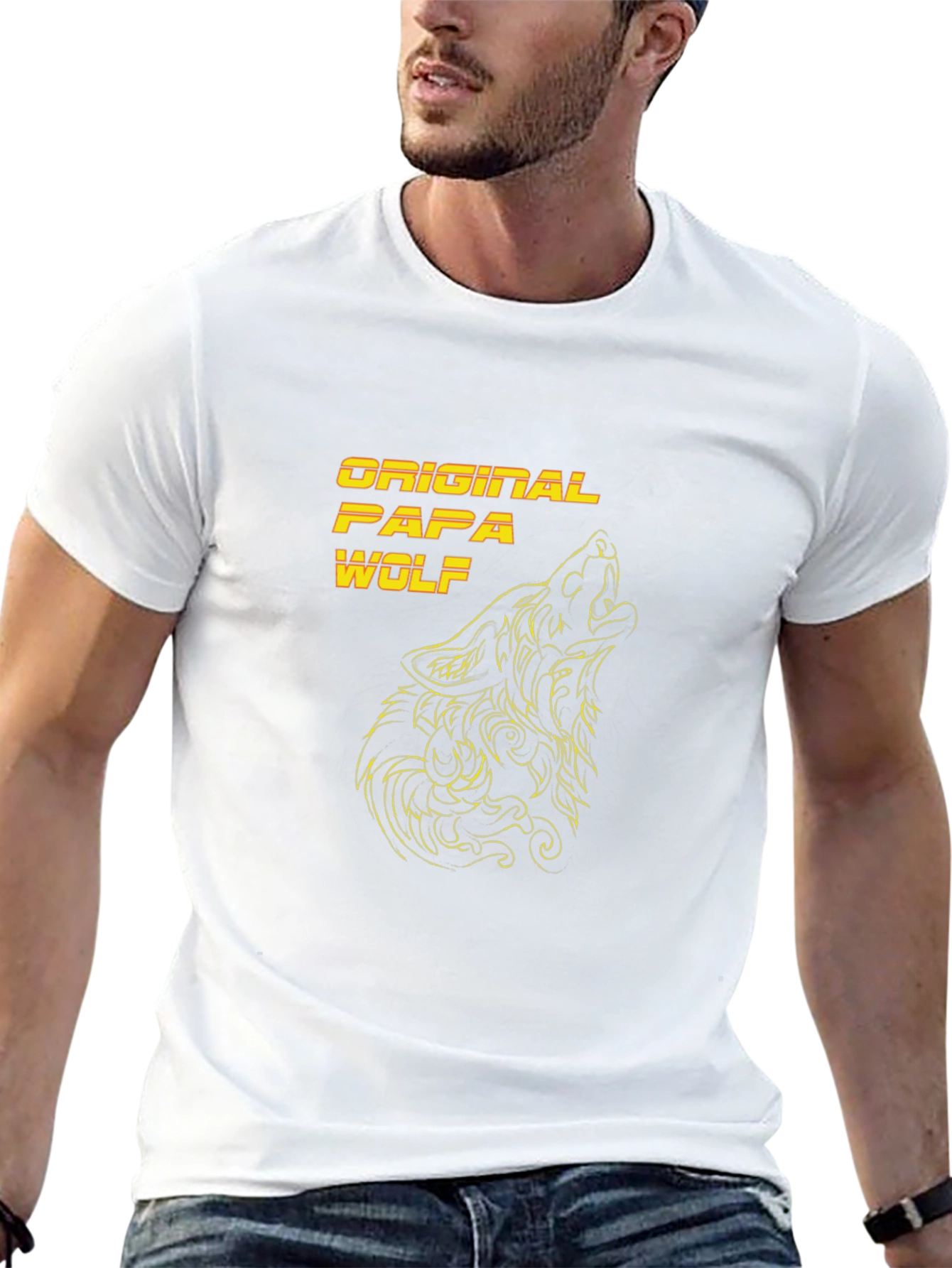 Original Papa Wolf Black T-Shirt