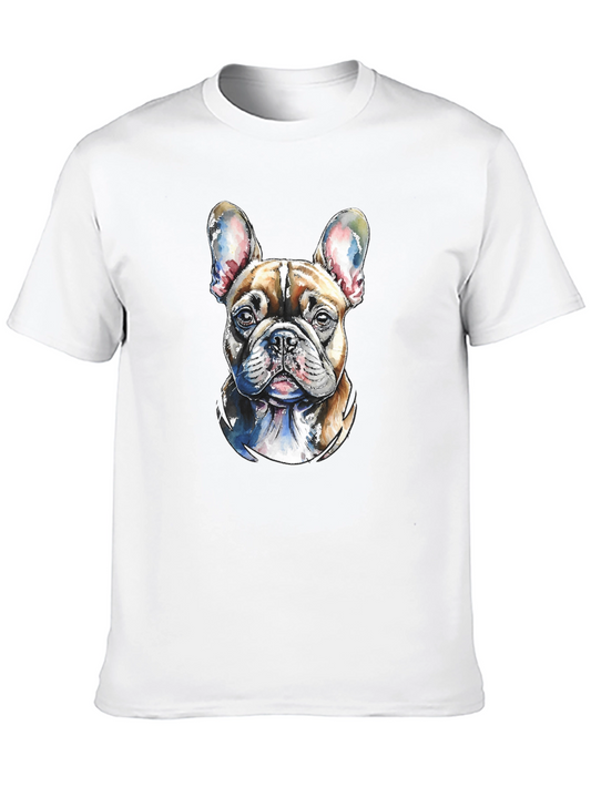 French Bulldog Watercolor Graphic T-Shirt