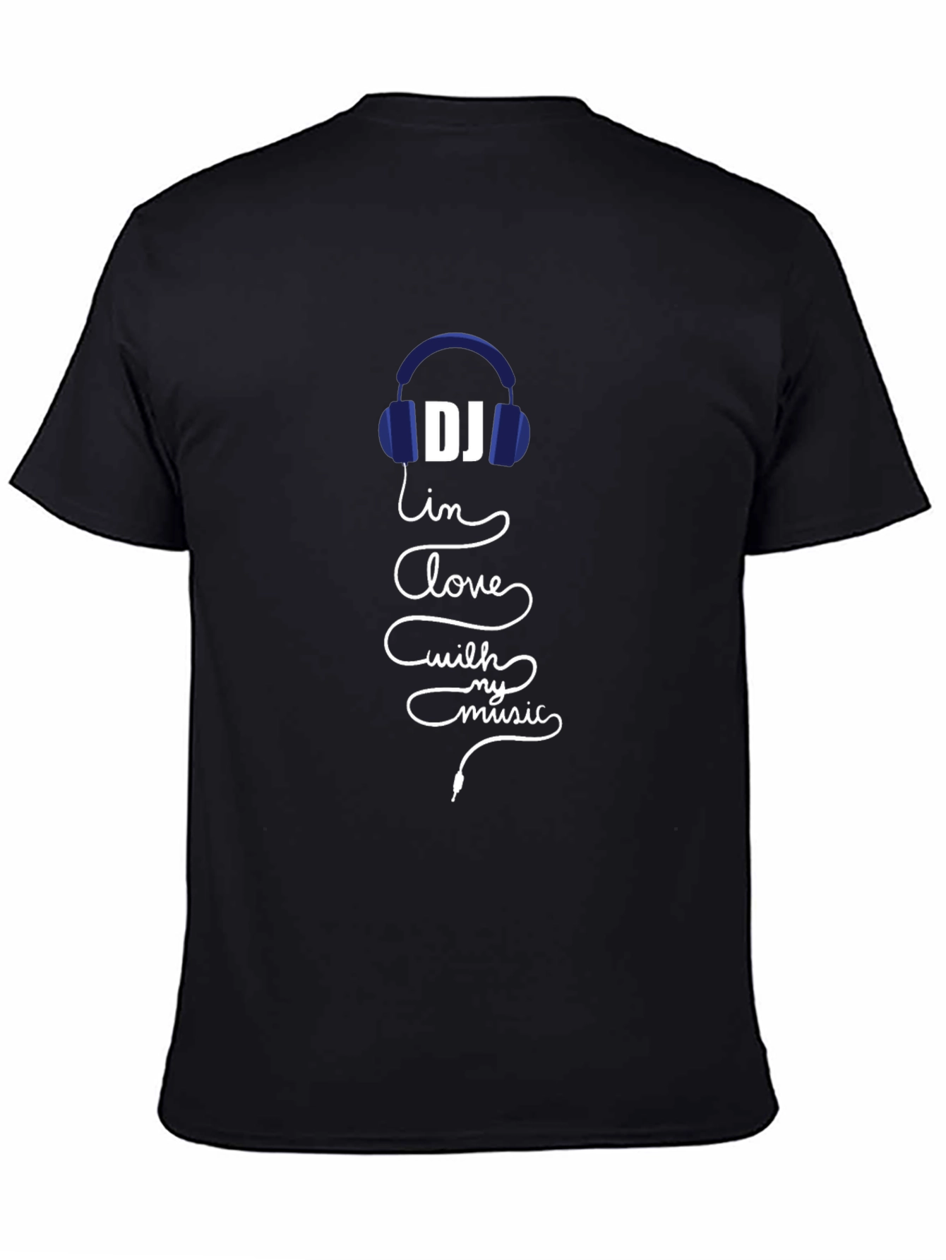 DJ In Love With My Music Black T-Shirt