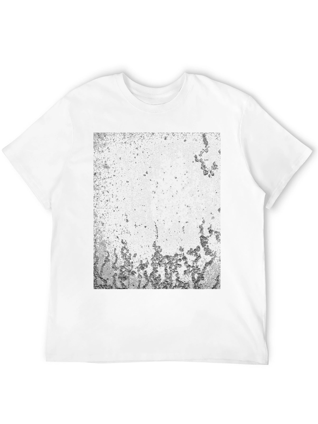 Abstract Textured Black T-Shirt