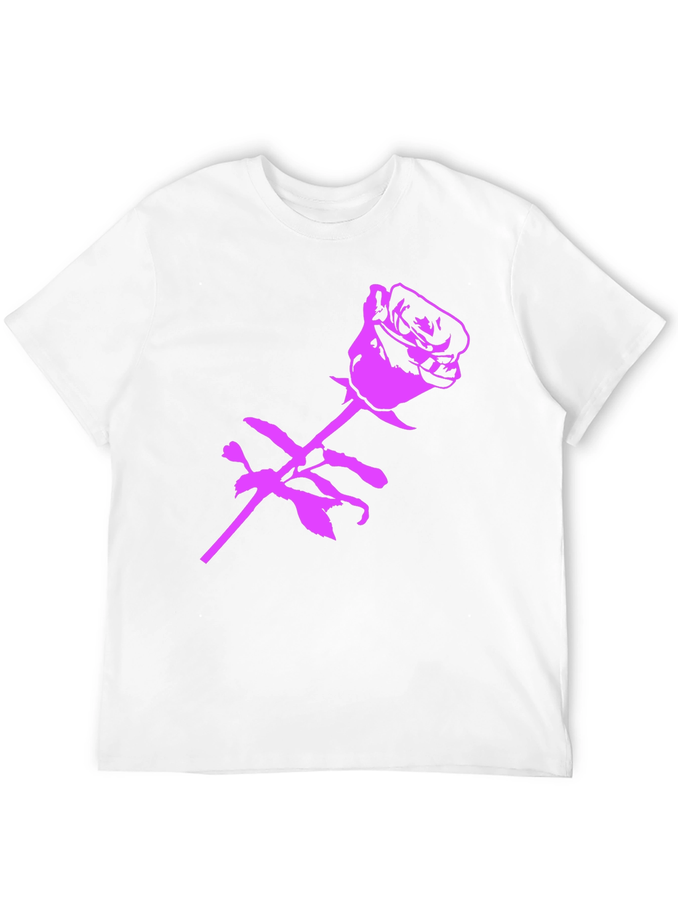 Rose Graphic Black T-Shirt