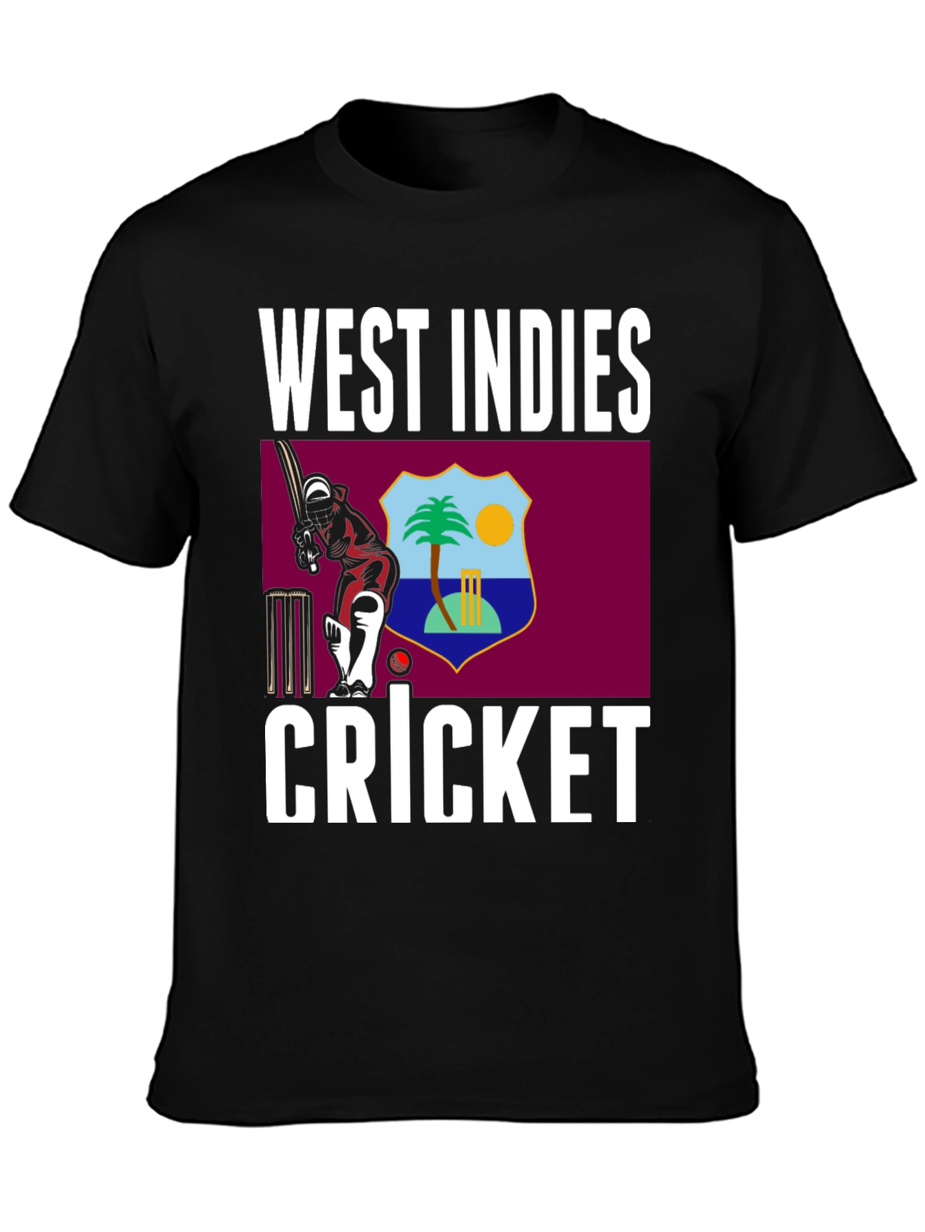 West Indies Cricket T-Shirt - Fan Apparel