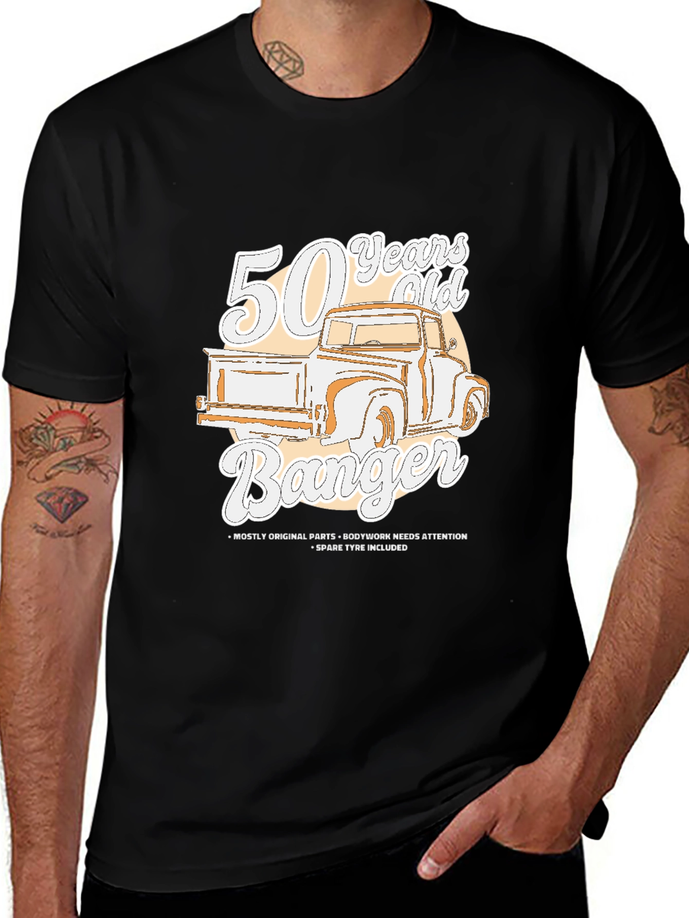 50 Years Old Banger Truck Graphic Tee