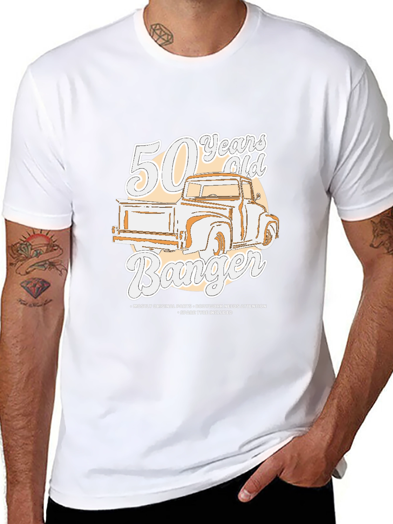 50 Years Old Banger Truck Graphic Tee