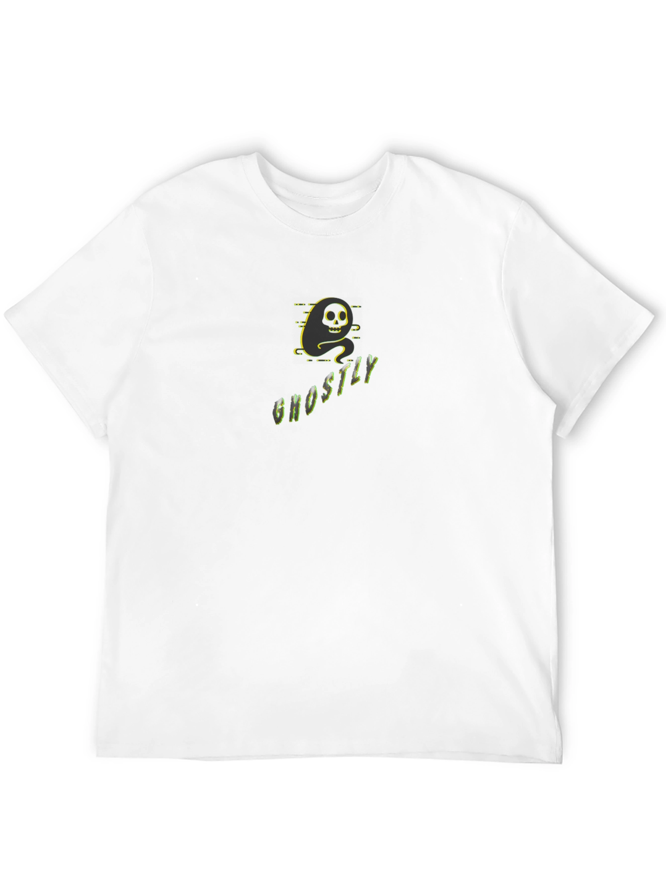 Ghostly Black Graphic Tee - Unique Spooky Style