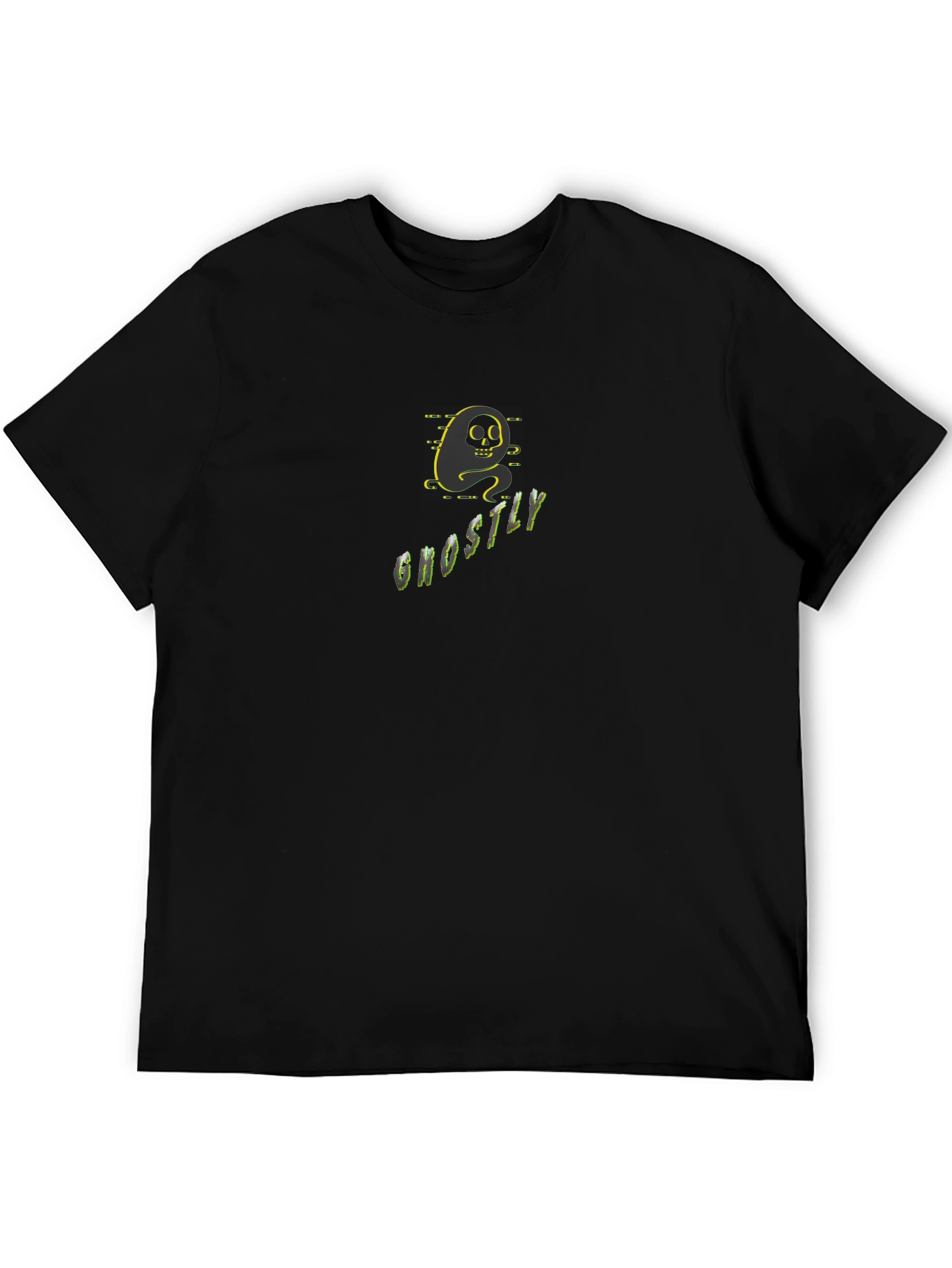 Ghostly Black Graphic Tee - Unique Spooky Style
