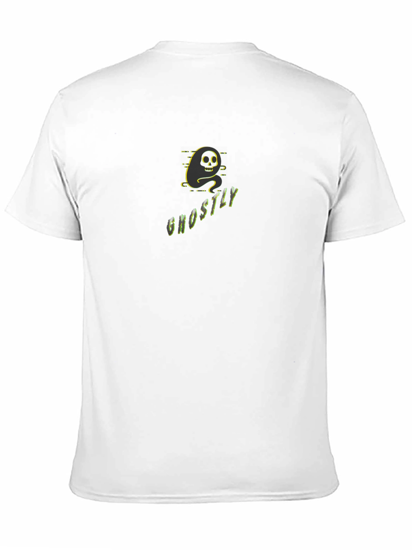 Ghostly Black Graphic Tee - Unique Spooky Style
