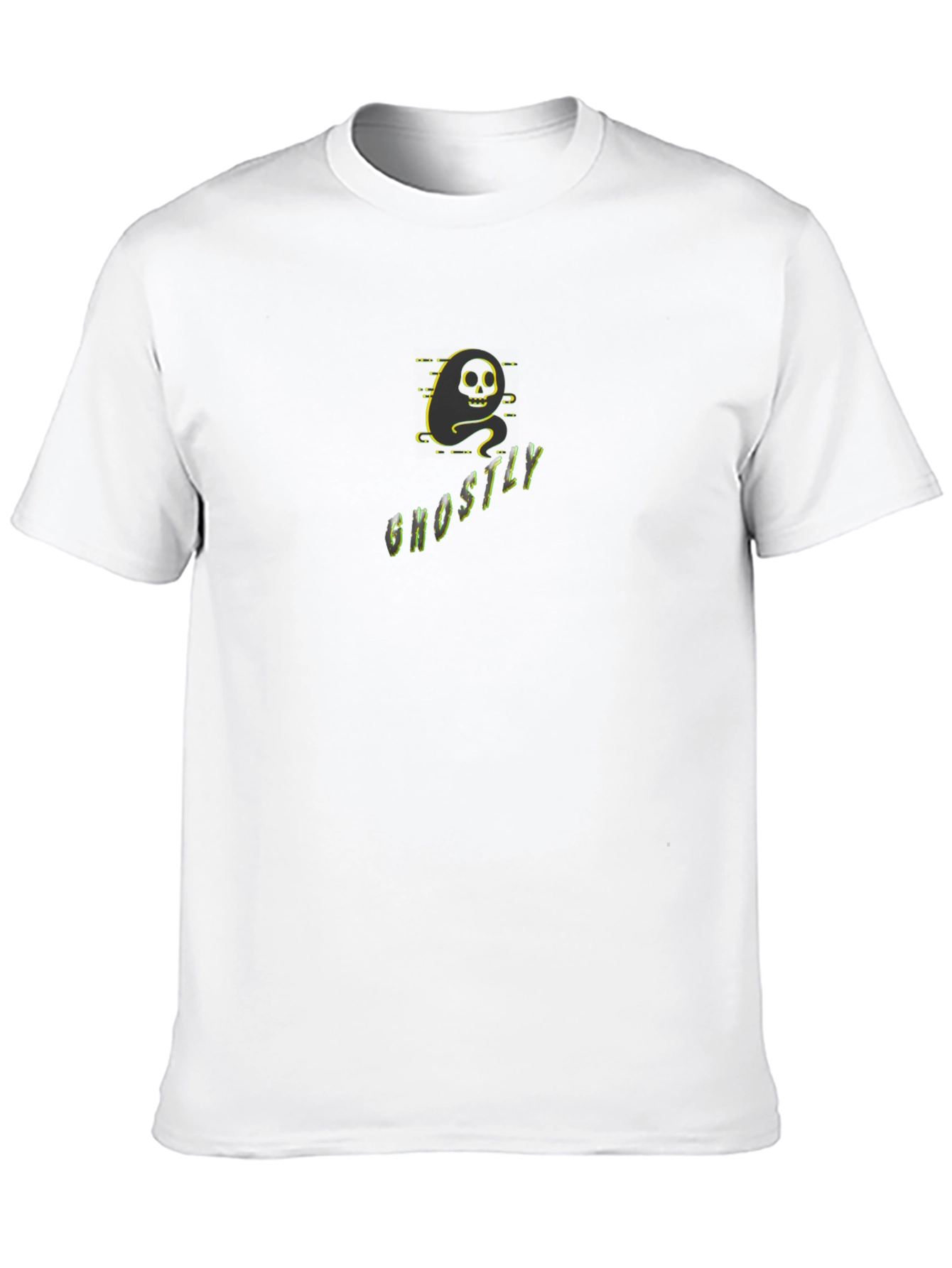 Ghostly Black Graphic Tee - Unique Spooky Style