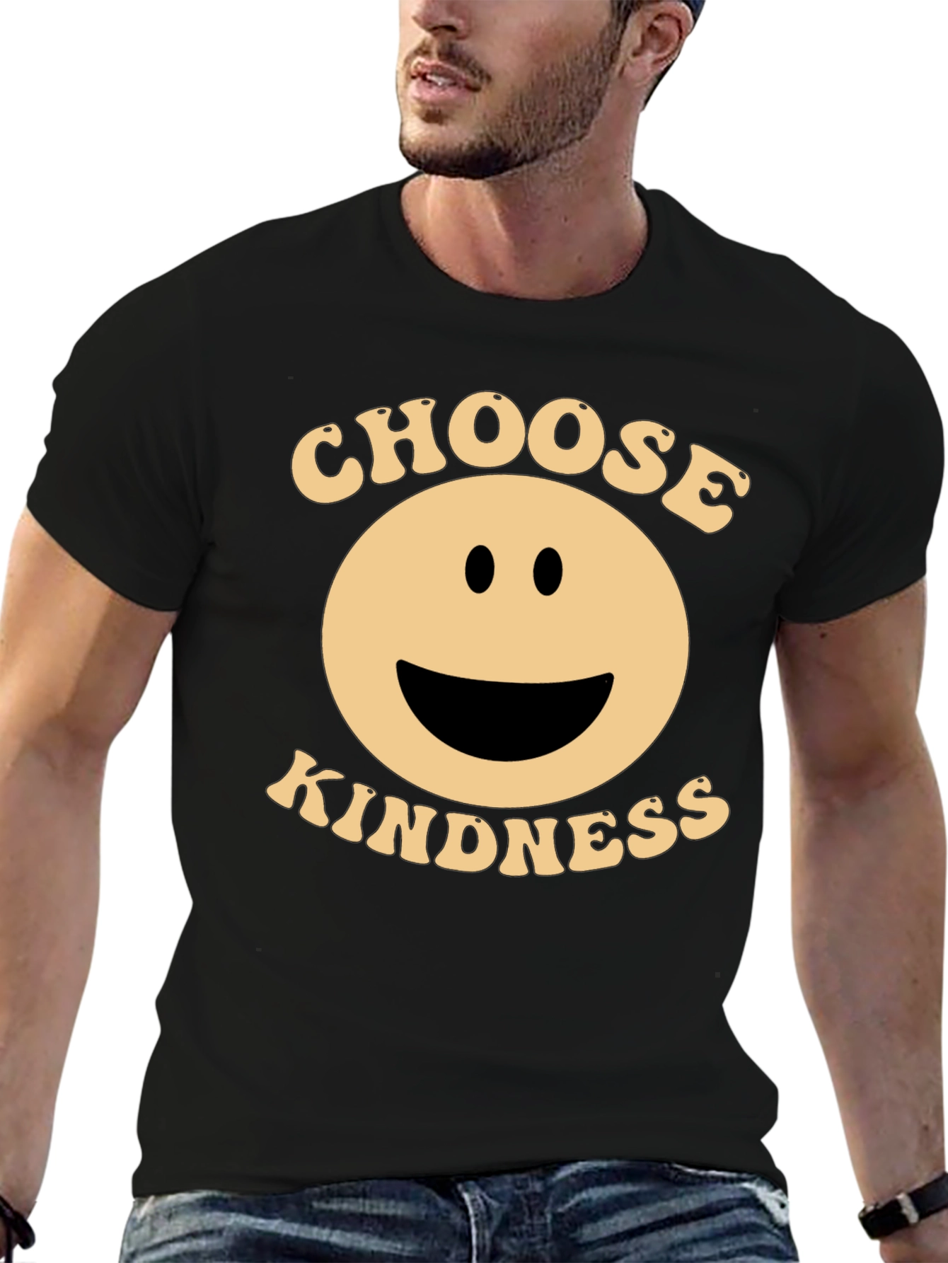 Choose Kindness Black Graphic T-Shirt