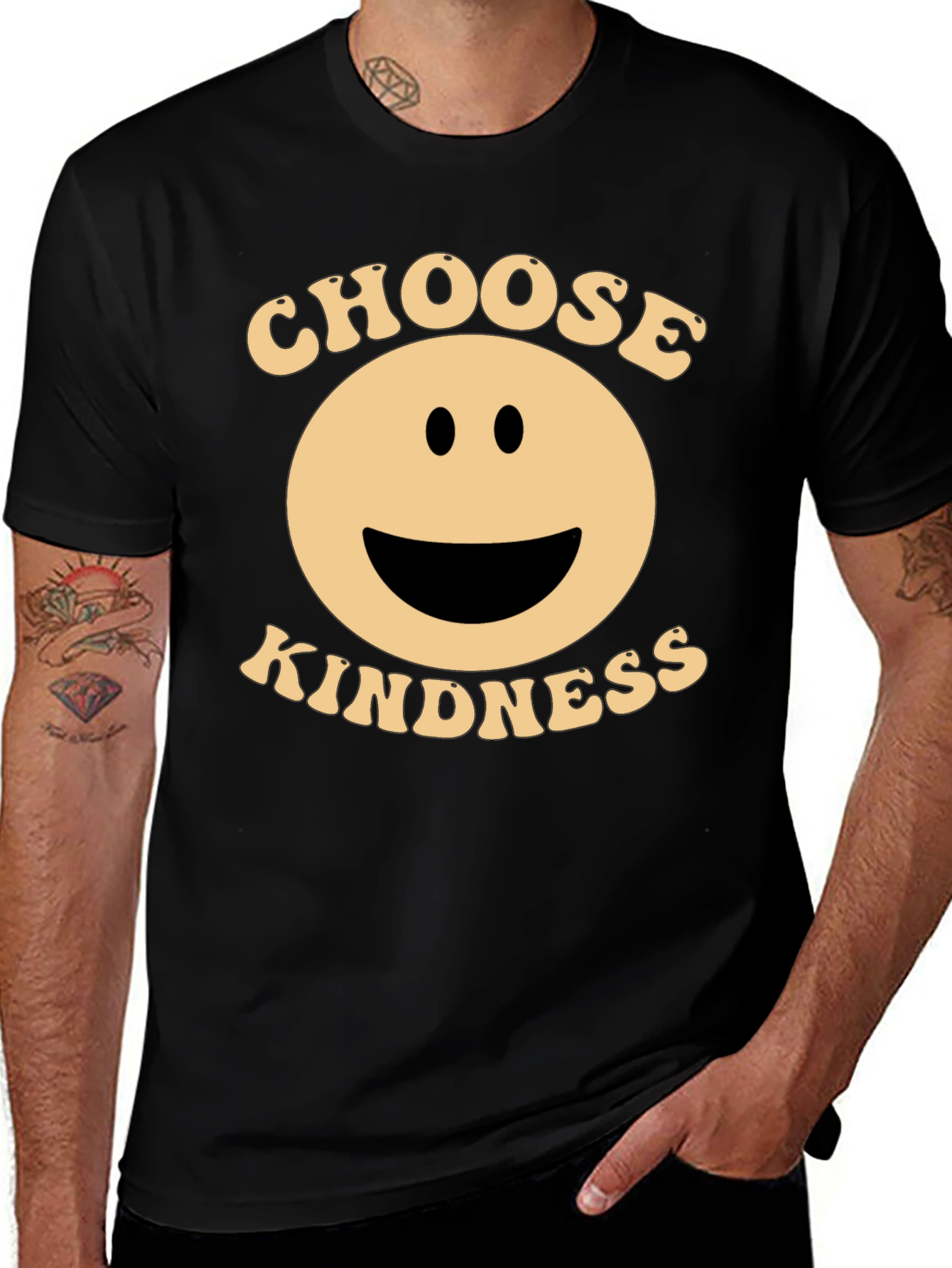 Choose Kindness Black Graphic T-Shirt