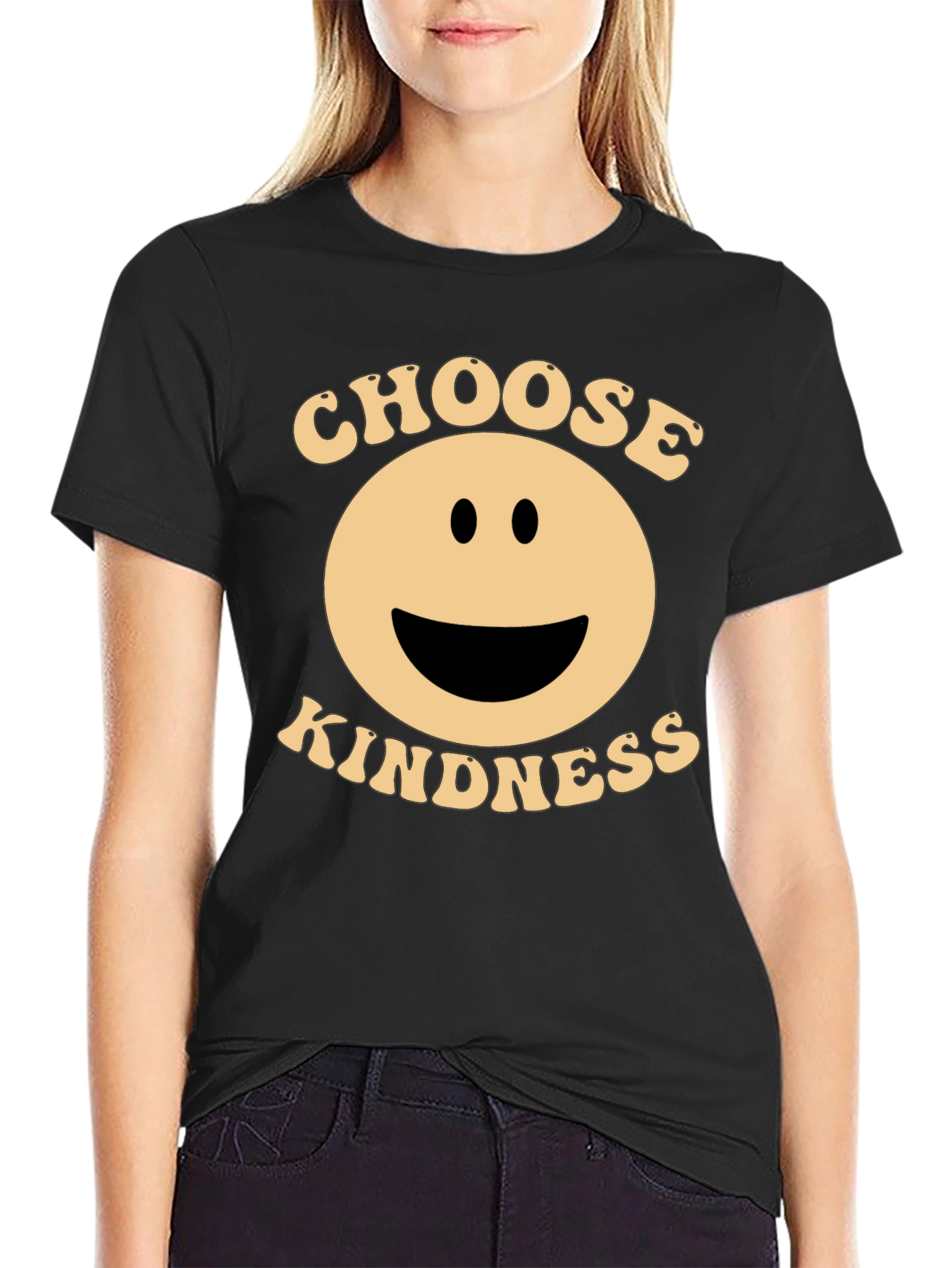 Choose Kindness Black Graphic T-Shirt